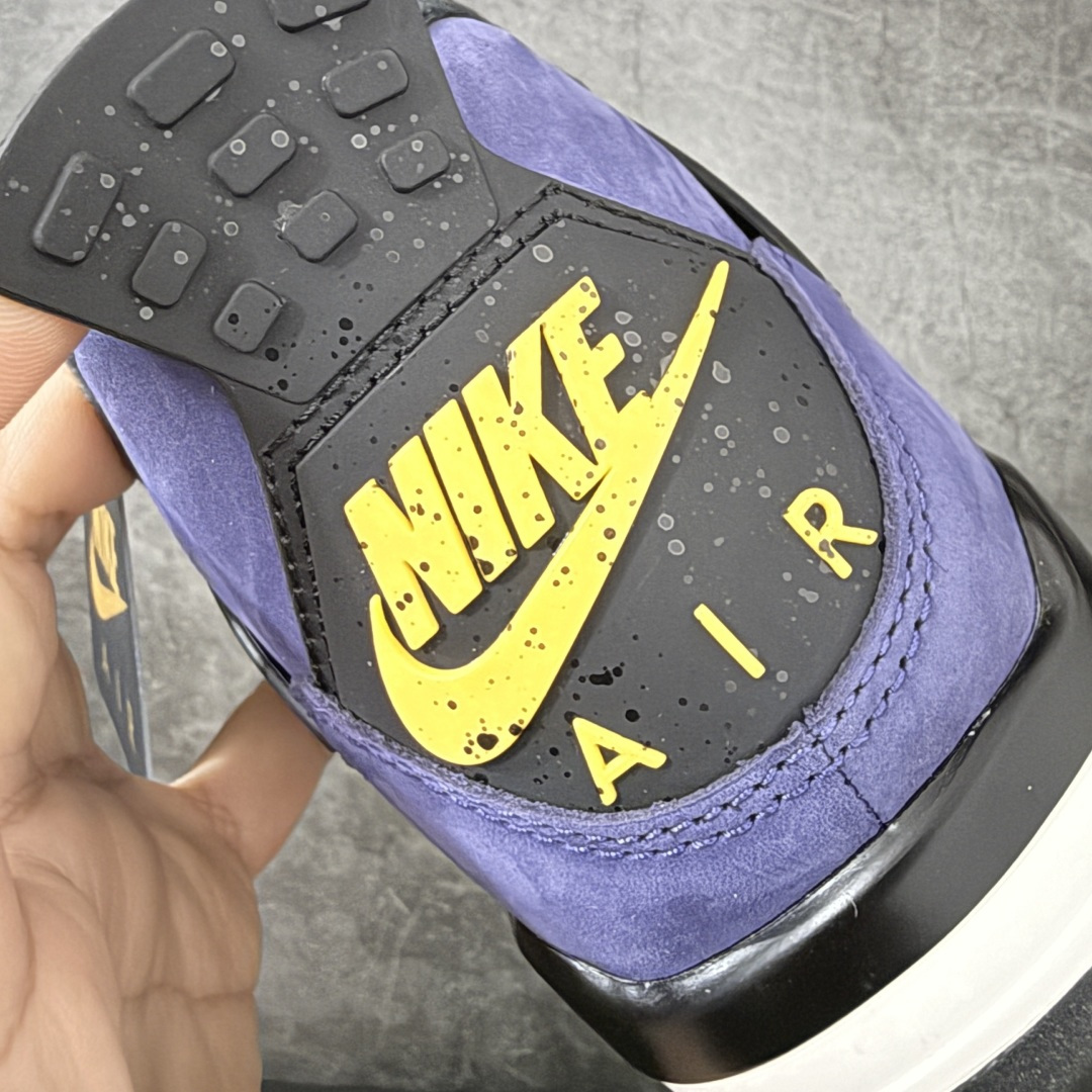 图片[2]-【新DT版】Air Jordan 4 Retro OG \”Imperial Purple\” 复刻帝王紫 AJ4 乔丹4代 aj4 乔4 复刻湖人 紫黄色 全新升级改良 顶级原厂麂皮绒感到位 原鞋原楦原纸板同源开发 完美呈现乔4的版型 内侧正确双色网格 还原细节 原厂皮料 正确气垫颜色 正确网格工艺 正确拉帮工艺 全鞋原装材料制作 原档案原模具打造 支持全方位与正品对比 尺码：40-47.5-选品中心