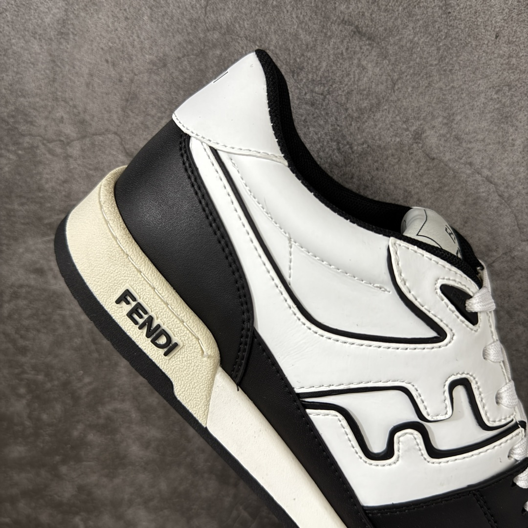 图片[7]-【YS纯原】广奢高端货 FENDI芬迪 Match 绒面皮革 压纹系带 男女同款 黑白红底经典款 ✦ 官方同源渠道 · 原装订单 ✦ 专柜全套包装＋原装配件齐全 ✦ 鞋底内置核心防伪芯片 · 可感应 ✦ FENDI Match 最新爆款情侣款板鞋 ✦ 高工艺无缝细空胶技术 ✦ 贴楦误差仅 0.05mm ✦ 固特异内外锁死工艺 ✦ 最大弯折也不开胶 · 环保无异味 ✦ 麂皮＋胶片拼接鞋面，质感更高级 ✦ Logo内里使用毛巾绒MX，脚感细腻温柔 尺码：35-45-选品中心
