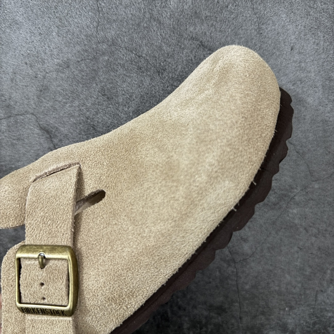 图片[6]-【纯原Y版】德国知名品牌博肯 Birkenstock 勃肯包拖系列 牛皮绒面革平底复古软木休闲鞋 配色货号：1027875 勃肯包头拖 市面顶级版本 真正软木塞大底 品质细节领先市场版本 原产品质 采用质地柔软牛皮绒面革 中底搭载缓震软木橡胶 尺码：35 36 37 38 39 40 41 42 43 44 45 46-选品中心