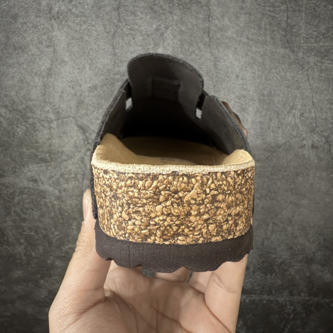 图片[4]-【纯原Y版】德国知名品牌博肯 Birkenstock 勃肯包拖系列 牛皮绒面革平底复古软木休闲鞋 配色货号：0660461 勃肯包头拖 市面顶级版本 真正软木塞大底 品质细节领先市场版本 原产品质 采用质地柔软牛皮绒面革 中底搭载缓震软木橡胶 尺码：35 36 37 38 39 40 41 42 43 44 45 46-选品中心