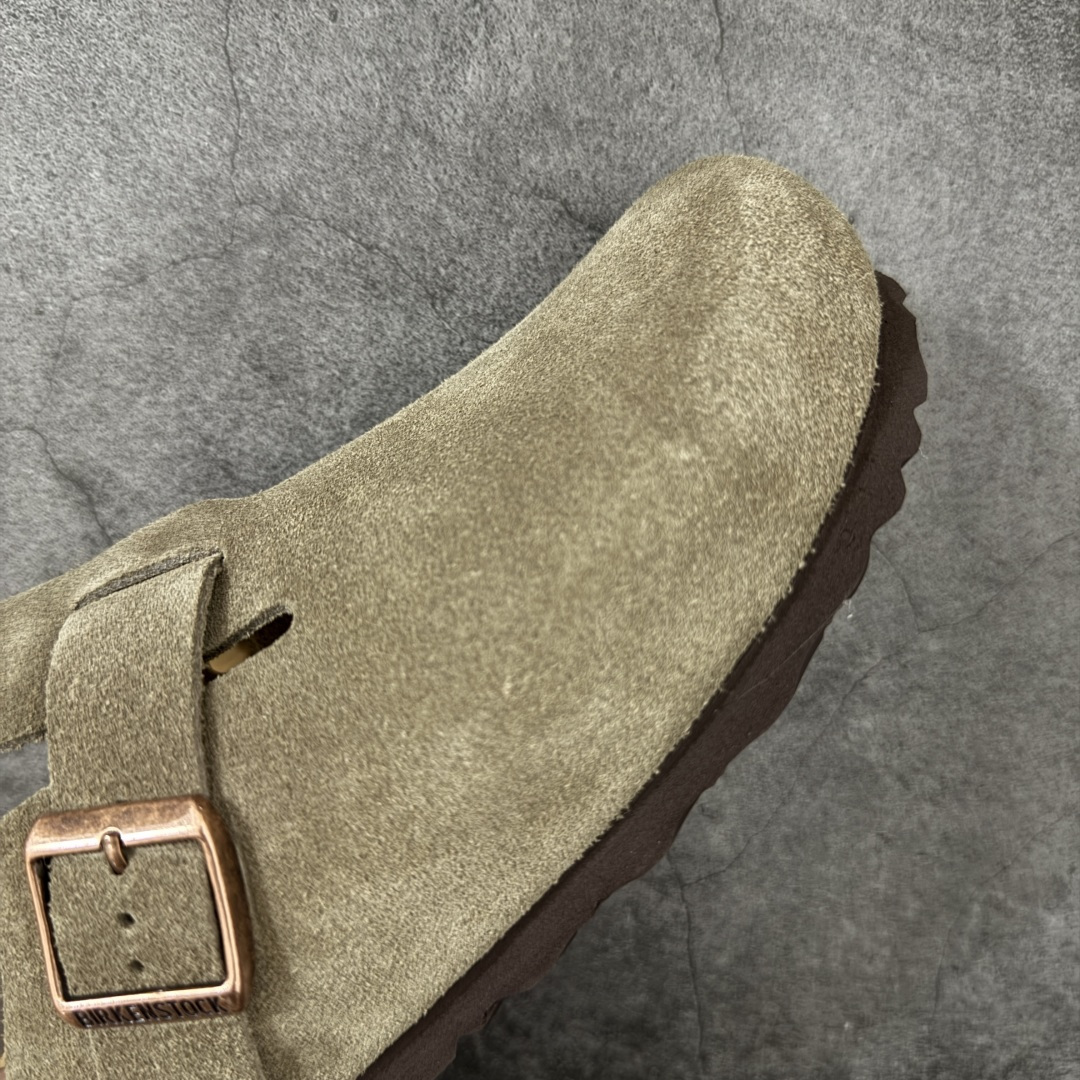 图片[6]-【纯原Y版】德国知名品牌博肯 Birkenstock 勃肯包拖系列 牛皮绒面革平底复古软木休闲鞋 配色货号：0560771 勃肯包头拖 市面顶级版本 真正软木塞大底 品质细节领先市场版本 原产品质 采用质地柔软牛皮绒面革 中底搭载缓震软木橡胶 尺码：35 36 37 38 39 40 41 42 43 44 45-选品中心