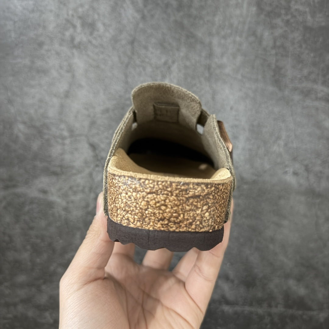 图片[4]-【纯原Y版】德国知名品牌博肯 Birkenstock 勃肯包拖系列 牛皮绒面革平底复古软木休闲鞋 配色货号：0560771 勃肯包头拖 市面顶级版本 真正软木塞大底 品质细节领先市场版本 原产品质 采用质地柔软牛皮绒面革 中底搭载缓震软木橡胶 尺码：35 36 37 38 39 40 41 42 43 44 45-选品中心