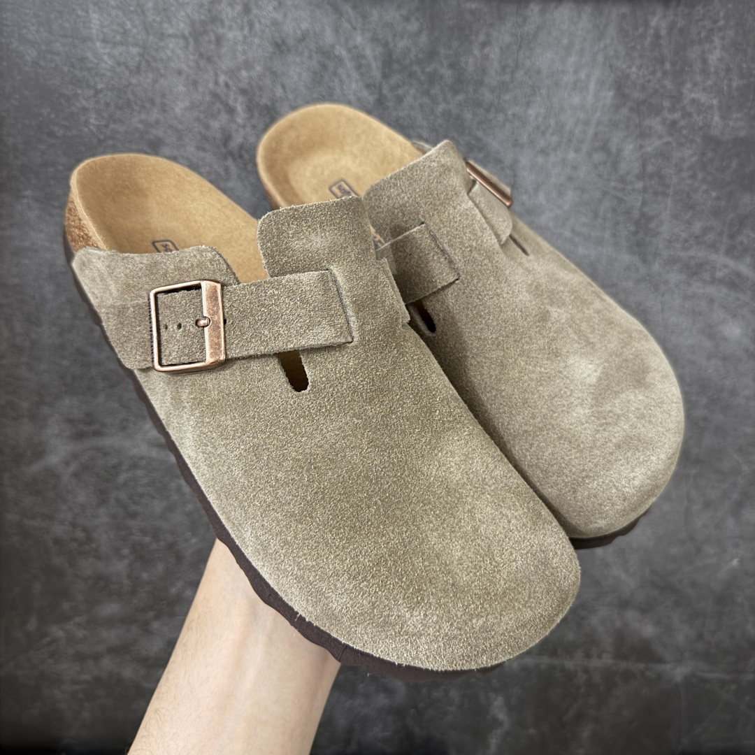 【纯原Y版】德国知名品牌博肯 Birkenstock 勃肯包拖系列 牛皮绒面革平底复古软木休闲鞋 配色货号：0560771 勃肯包头拖 市面顶级版本 真正软木塞大底 品质细节领先市场版本 原产品质 采用质地柔软牛皮绒面革 中底搭载缓震软木橡胶 尺码：35 36 37 38 39 40 41 42 43 44 45-选品中心