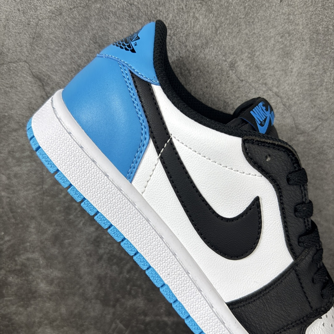 图片[7]-【H11纯原】Nike Air Jordan 1 Low OG AJ1舒适贴合 防滑耐磨 低帮 复古篮球鞋 男女同款 黑曜石 黑白蓝 货号：CZ0790-104 H11纯原外贸平台特供订单 全套原纸板楦头开发 原厂特供材料配套加持 确保原汁原味 完美呈现版型 原档数据独家私模大底 男女鞋同步官方开发至47.5 原装进口轻量化鞋垫 进口港宝加持 后跟自然饱满 还原公司包裹性 鞋面采用原装数据贴合技术 全方位贴合包裹脚型 鞋跟部鞋底牵引设计 提供强大的抓地性能 更适应不同实战场地路面 尺码：35.5 36 36.5 37.5 38 38.5 39 40 40.5 41 42 42.5 43 44 45 46 47.5-选品中心
