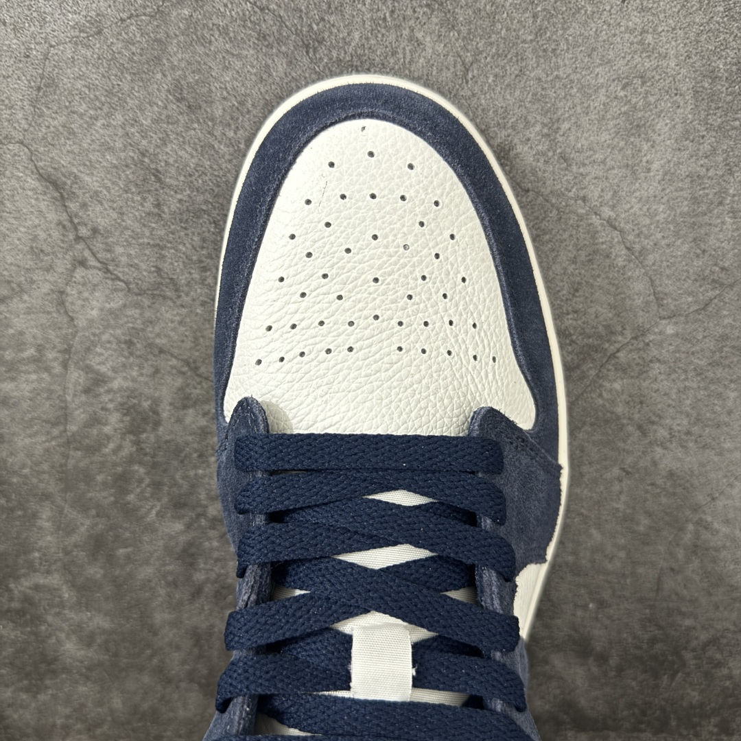 图片[5]-【H11纯原】Nike Air Jordan 1 Low OG AJ1舒适贴合 防滑耐磨 低帮 复古篮球鞋 男女同款 白蓝 货号：IO7448-400 H11纯原外贸平台特供订单 全套原纸板楦头开发 原厂特供材料配套加持 确保原汁原味 完美呈现版型 原档数据独家私模大底 男女鞋同步官方开发至47.5 原装进口轻量化鞋垫 进口港宝加持 后跟自然饱满 还原公司包裹性 鞋面采用原装数据贴合技术 全方位贴合包裹脚型 鞋跟部鞋底牵引设计 提供强大的抓地性能 更适应不同实战场地路面 尺码：35.5 36 36.5 37.5 38 38.5 39 40 40.5 41 42 42.5 43 44 45 46 47.5-选品中心
