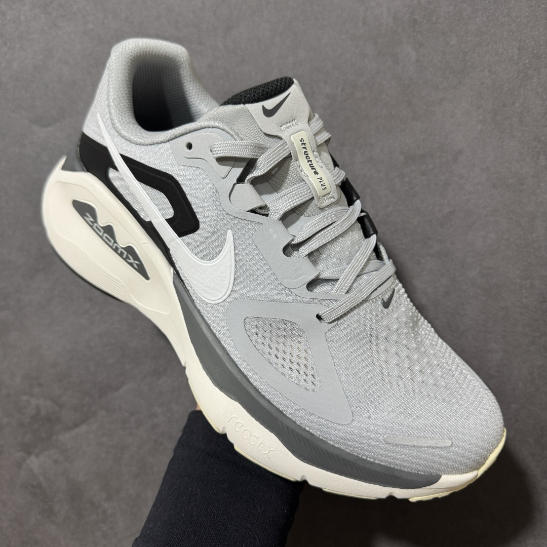 图片[3]-【公司级】NIKE STRUCTURE PLUS 耐克 舒适减震防滑 低帮跑步鞋 全掌ReactX泡绵中底 前掌和后跟还配备了Air Zoom气垫单元 据说跑起来更快更舒适哦 这次最大的升级点 首次引入了ReactX泡绵 货号：HQ3048-002 尺码：尺码：40～45-选品中心