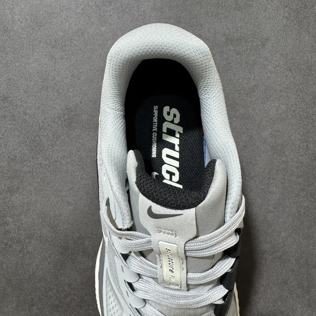 图片[7]-【公司级】NIKE STRUCTURE PLUS 耐克 舒适减震防滑 低帮跑步鞋 全掌ReactX泡绵中底 前掌和后跟还配备了Air Zoom气垫单元 据说跑起来更快更舒适哦 这次最大的升级点 首次引入了ReactX泡绵 货号：HQ3048-002 尺码：尺码：40～45-选品中心