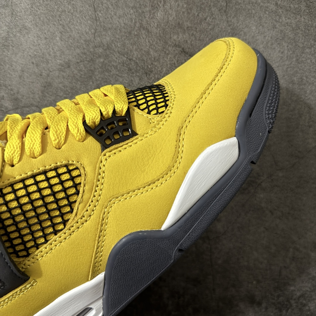 图片[6]-【H11纯原】Nike Air Jordan 4 Retro Retro Tour Yellow AJ4 乔一 舒适贴合 中帮 复古篮球鞋 男女同款 电母 货号：CT8527-700 尺码：35.5 36 36.5 37.5 38 38.5 39 40 40.5 41 42 42.5 43 44 45 46 47.5 48.5 #纯原外贸平台特供订单 #全套原纸板楦头开发 #原厂特供材料配套加持 #确保原汁原味 完美呈现版型 #原档数据独家私模大底 #男女鞋同步官方开发至47.5 #原装进口轻量化鞋垫 #进口港宝加持 后跟自然饱满 还原公司包裹性 #鞋面采用原装数据贴合技术 #全方位贴合包裹脚型 #鞋跟部鞋底牵引设计 #提供强大的抓地性能 #更适应不同实战场地路面-选品中心