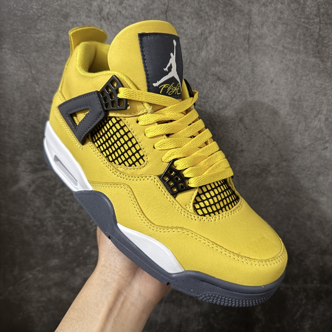 图片[3]-【H11纯原】Nike Air Jordan 4 Retro Retro Tour Yellow AJ4 乔一 舒适贴合 中帮 复古篮球鞋 男女同款 电母 货号：CT8527-700 尺码：35.5 36 36.5 37.5 38 38.5 39 40 40.5 41 42 42.5 43 44 45 46 47.5 48.5 #纯原外贸平台特供订单 #全套原纸板楦头开发 #原厂特供材料配套加持 #确保原汁原味 完美呈现版型 #原档数据独家私模大底 #男女鞋同步官方开发至47.5 #原装进口轻量化鞋垫 #进口港宝加持 后跟自然饱满 还原公司包裹性 #鞋面采用原装数据贴合技术 #全方位贴合包裹脚型 #鞋跟部鞋底牵引设计 #提供强大的抓地性能 #更适应不同实战场地路面-选品中心