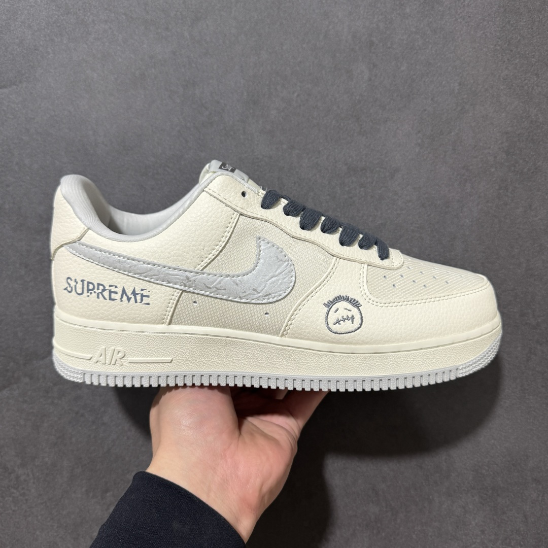 【定制版】Nike Air Force 1\'07 Low 白灰帆布 空军一号低帮休闲板鞋  #原楦原纸板 纯正空军版型 内置全掌气垫 货号：DW8806-009  尺码：36 36.5 37.5 38 38.5 39 40 40.5 41 42 42.5 43 44 44.5 45-选品中心