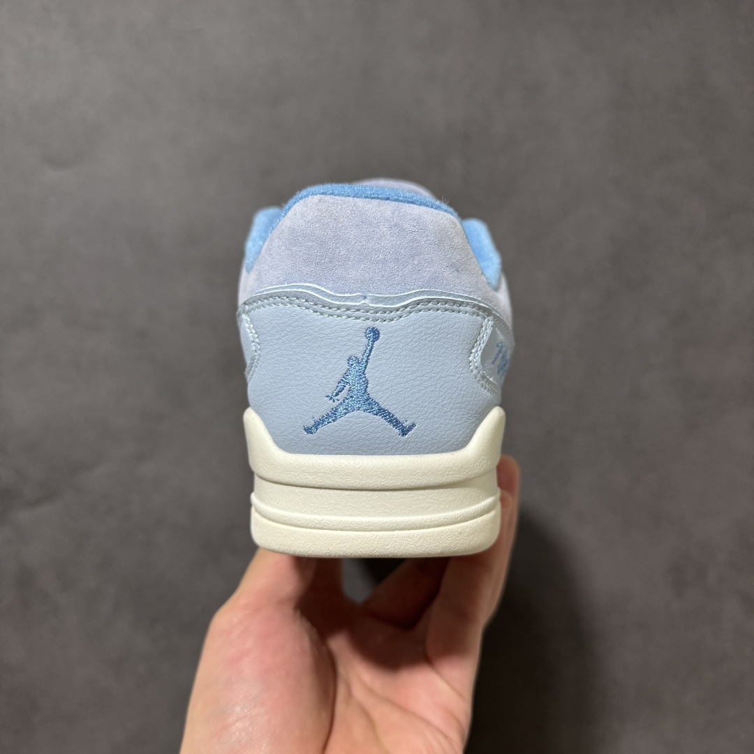 图片[4]-【PE纯原】Air Jordan Retro Flight Court SP低帮 AJ低邦 乔丹篮球鞋系列 全新高端版本 用料扎实 头层翻毛＋头层皮 区别市场通货 正确针织鞋码效果 版型完美 正确私模大底 鞋款整体以翻毛皮打造，搭配侧身头层皮面框架，鞋舌及后跟Jumpman Logo分别采用刺绣点缀，后跟侧身Flighth字样也辅以刺绣呈现，秉承轻量化的速度型篮球鞋设计思想完成设计，降低重量的同时提升舒适度，中底延续前作使用了分离式后掌可视化Air Soleb气垫。鞋带孔和后跟鞋提以籃网为造型灵感，将篮球运动巧妙融入到鞋款的设计之中，使鞋身整体富有流动性、节奏感和优雅气质。 货号：FZ9854-400 尺码：38 39 40 40.5 41 42 42.5 43 44 44.5 45 46-选品中心