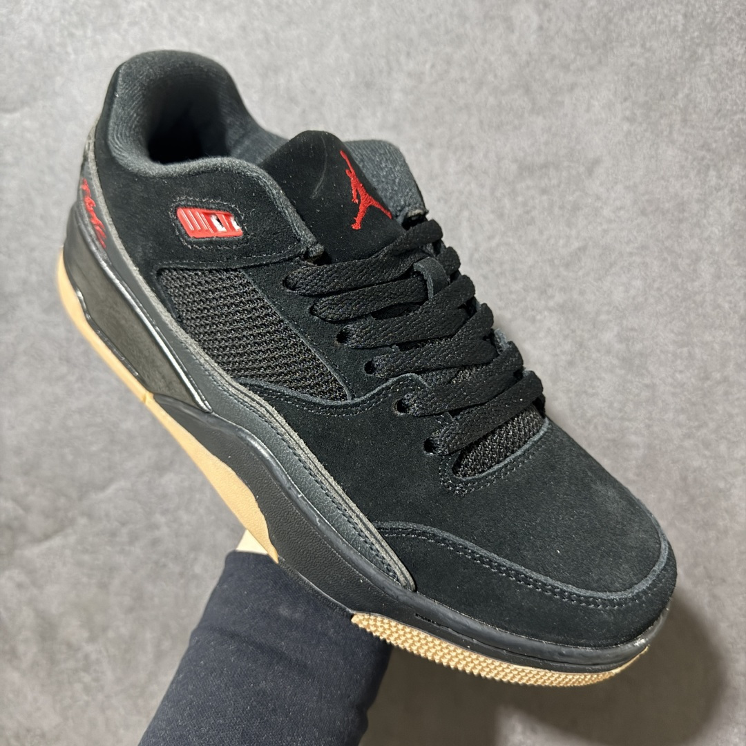 图片[3]-【PE纯原】Air Jordan Retro Flight Court SP低帮 AJ低邦 乔丹篮球鞋系列 全新高端版本 用料扎实 头层翻毛＋头层皮 区别市场通货 正确针织鞋码效果 版型完美 正确私模大底 鞋款整体以翻毛皮打造，搭配侧身头层皮面框架，鞋舌及后跟Jumpman Logo分别采用刺绣点缀，后跟侧身Flighth字样也辅以刺绣呈现，秉承轻量化的速度型篮球鞋设计思想完成设计，降低重量的同时提升舒适度，中底延续前作使用了分离式后掌可视化Air Soleb气垫。鞋带孔和后跟鞋提以籃网为造型灵感，将篮球运动巧妙融入到鞋款的设计之中，使鞋身整体富有流动性、节奏感和优雅气质。 货号：HF3255-001 尺码：38 39 40 40.5 41 42 42.5 43 44 44.5 45 46-选品中心