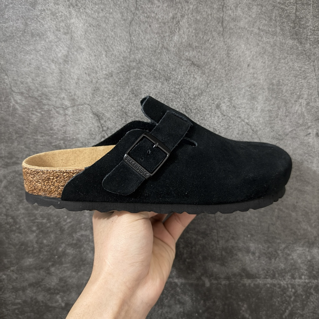 【纯原Y版】德国知名品牌博肯 Birkenstock 勃肯包拖系列 牛皮绒面革平底复古软木休闲鞋 配色货号：0560771 勃肯包头拖 市面顶级版本 真正软木塞大底 品质细节领先市场版本 原产品质 采用质地柔软牛皮绒面革 中底搭载缓震软木橡胶 尺码：35 36 37 38 39 40 41 42 43 44 45-选品中心