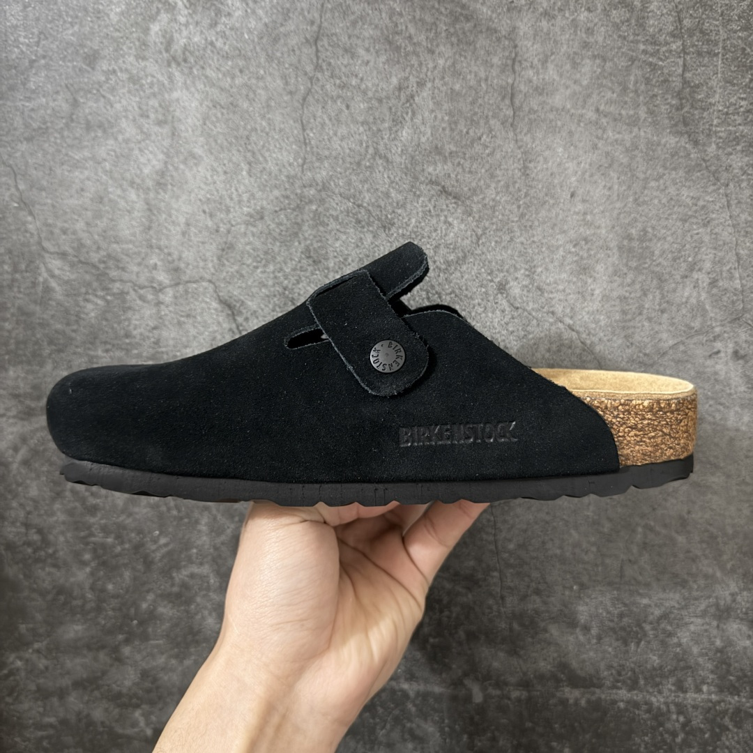 图片[2]-【纯原Y版】德国知名品牌博肯 Birkenstock 勃肯包拖系列 牛皮绒面革平底复古软木休闲鞋 配色货号：0560771 勃肯包头拖 市面顶级版本 真正软木塞大底 品质细节领先市场版本 原产品质 采用质地柔软牛皮绒面革 中底搭载缓震软木橡胶 尺码：35 36 37 38 39 40 41 42 43 44 45-选品中心