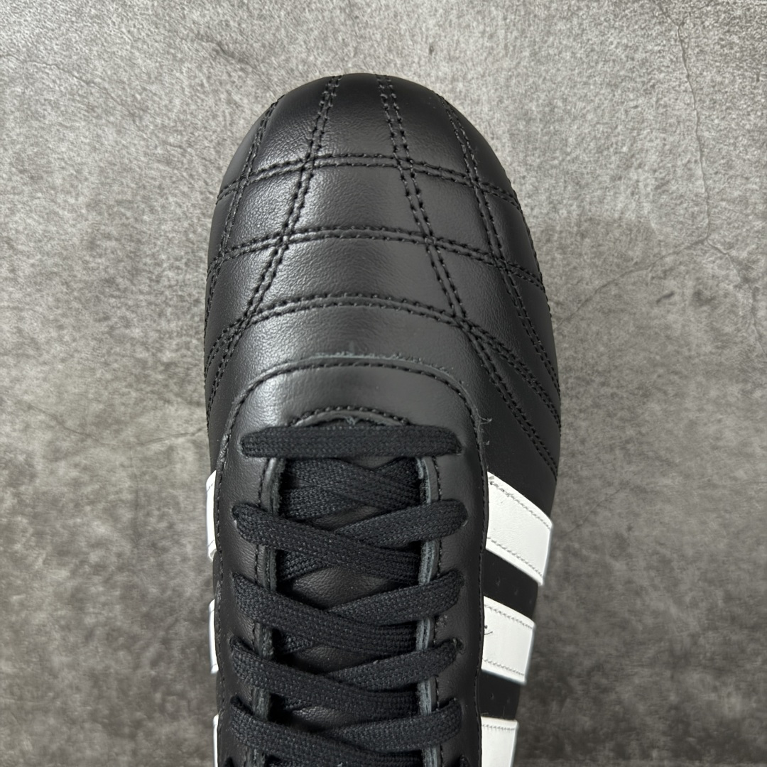 图片[5]-【渠道纯原版】AD Originals TAEKWONDO 跆拳道薄底训练鞋 JS1193 全网独家头层纳帕皮版本 市售最高版 区分市面普通货 皮料 鞋型 中底 针车走线全部拉满配置 💪🏻 从专业赛场到时尚前沿🪩 开启多元运动美学新篇章🥋 𝙏𝘼𝙀𝙆𝙒𝙊𝙉𝘿𝙊👟 演绎穿搭的“绝佳利器” 深受武术历史影响的简约套入式设计 力求致敬00年代初的风尚🥷🎧 ▪皮质鞋面，柔软高级 ▪搭配经典3D鞋头缝线设计 ▪一脚蹬设计穿脱自如 ▪低平橡胶外底助你扎实踩地从容迈步 为小众运动注入现代年轻化审美 鲜明黑白 复古极简 尺码：36 36.5 37 38 38.5 39 40 40.5 41 42 42.5 43 44 44.5 45-选品中心