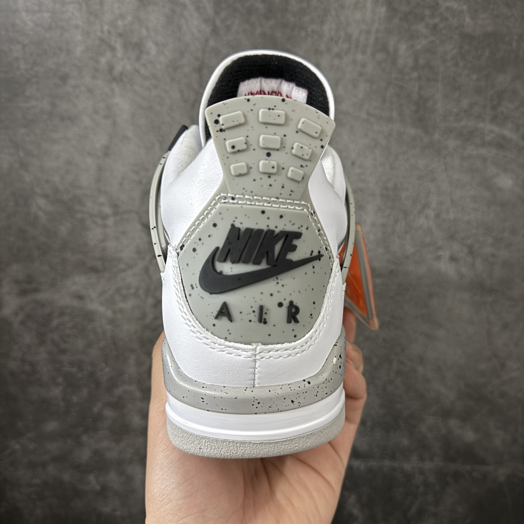 图片[4]-【H11纯原】Air Jordan 4 AJ4 乔4 \”White Cement \” 老款 白水泥 货号：840606-192 尺码：35.5 36 36.5 37.5 38 38.5 39 40 40.5 41 42 42.5 43 44 45 46 47.5 48.5 #纯原外贸平台特供订单 #全套原纸板楦头开发 #原厂特供材料配套加持 #确保原汁原味 完美呈现版型 #原档数据独家私模大底 #男女鞋同步官方开发至47.5 #原装进口轻量化鞋垫 #进口港宝加持 后跟自然饱满 还原公司包裹性 #鞋面采用原装数据贴合技术 #全方位贴合包裹脚型 #鞋跟部鞋底牵引设计 #提供强大的抓地性能 #更适应不同实战场地路面-选品中心