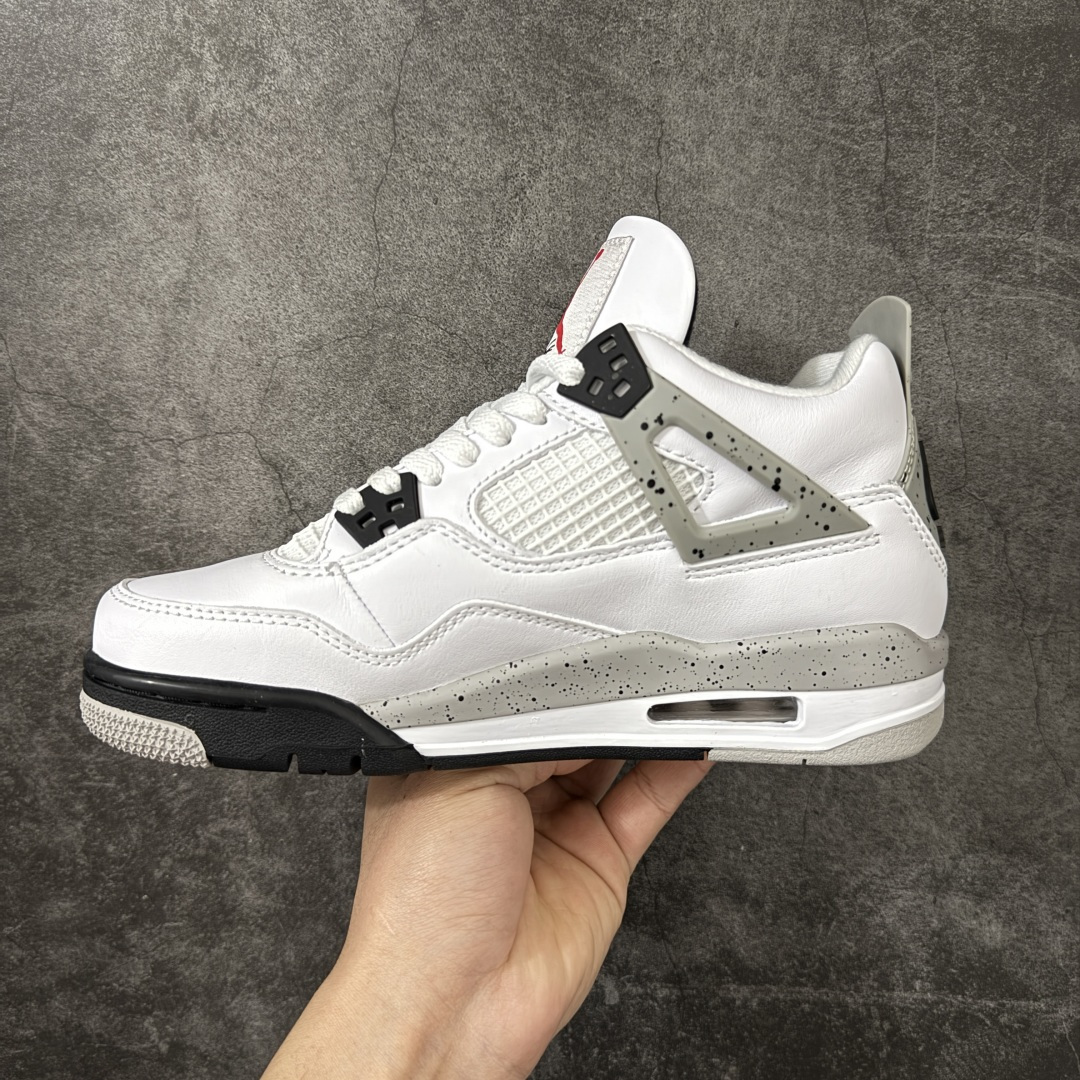 图片[2]-【H11纯原】Air Jordan 4 AJ4 乔4 \”White Cement \” 老款 白水泥 货号：840606-192 尺码：35.5 36 36.5 37.5 38 38.5 39 40 40.5 41 42 42.5 43 44 45 46 47.5 48.5 #纯原外贸平台特供订单 #全套原纸板楦头开发 #原厂特供材料配套加持 #确保原汁原味 完美呈现版型 #原档数据独家私模大底 #男女鞋同步官方开发至47.5 #原装进口轻量化鞋垫 #进口港宝加持 后跟自然饱满 还原公司包裹性 #鞋面采用原装数据贴合技术 #全方位贴合包裹脚型 #鞋跟部鞋底牵引设计 #提供强大的抓地性能 #更适应不同实战场地路面-选品中心