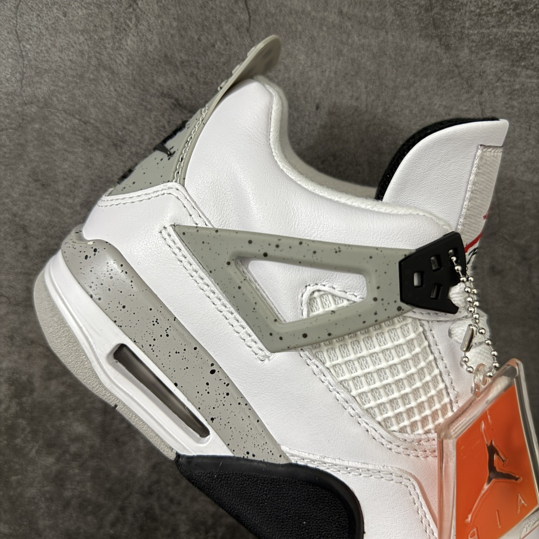 图片[7]-【H11纯原】Air Jordan 4 AJ4 乔4 \”White Cement \” 老款 白水泥 货号：840606-192 尺码：35.5 36 36.5 37.5 38 38.5 39 40 40.5 41 42 42.5 43 44 45 46 47.5 48.5 #纯原外贸平台特供订单 #全套原纸板楦头开发 #原厂特供材料配套加持 #确保原汁原味 完美呈现版型 #原档数据独家私模大底 #男女鞋同步官方开发至47.5 #原装进口轻量化鞋垫 #进口港宝加持 后跟自然饱满 还原公司包裹性 #鞋面采用原装数据贴合技术 #全方位贴合包裹脚型 #鞋跟部鞋底牵引设计 #提供强大的抓地性能 #更适应不同实战场地路面-选品中心