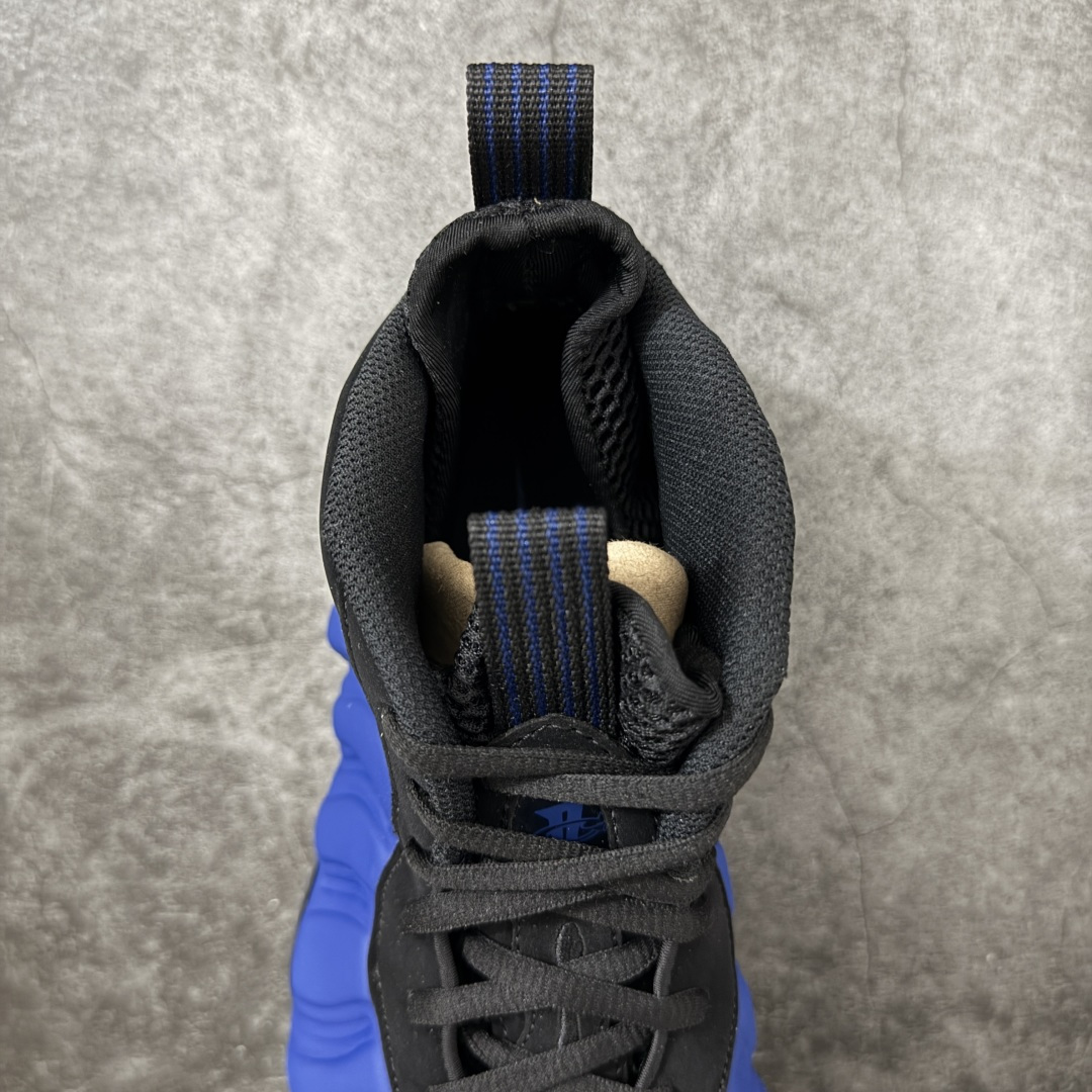 图片[8]-【清远原底面】NK Air Foamposite One 市售最强品质 宝蓝喷 喷泡 HJ5195-400 莞产原底面 正确鞋面咖色 公司渠道同模具 鞋型发泡360度无死角 双层Zoom气垫植入 中底完美注胶 搭载原厂碳纤维材质 诞生于1997年的NK Air Foamposite系列可以说是整个球鞋历史上最为经典的系列之一 也就是我们常说的“喷”和“泡” 其中“喷”由Foamposite One代言人Penny的英文音译而来 而“泡”则来源于另一款鞋型 Foamposite Pro中\”pro\”的音译 在诞生初期 由于高昂的造价以及超前的外形 Foamposite系列的反对者不在少数 甚至有人认为这款鞋会毁掉整个球鞋行业 但事实证明这双灵感来自于甲虫 自带“黑科技”鞋面以及双层Zoom+大块碳板的太空球鞋不仅受到了大众的接受与追捧 并且成功的影响了篮球鞋的发展 尺码：40.5 41 42 42.5 43 44 44.5 45 46-选品中心