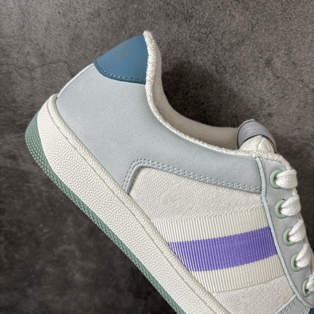 图片[7]-【YS纯原】广奢高端货 Gucci 古驰 Screener 运动休闲系列｜GG 珐琅扣 小脏鞋 ✦ Screener 经典复古做旧风格 ✦ 原版小脏工艺，还原穿旧质感 ✦ GG 珐琅扣色泽一致，细节克制高级 ✦ 原版对照开发，历时三个月打样 ✦ 多处细节升级，整体完成度高 ✦ 高端零售与海淘渠道同源品质 ✦ 鞋面采用意大利进口磨砂头层牛皮 ✦ 鞋舌、鞋带同步原版擦脏工艺 ✦ 后跟哑光丝印烫金字体 ✦ 原版逻辑私模大底 ✦ 无缝细空胶工艺，稳定耐穿 ✦ 日常高频上脚不娇气 ✦ 全套原版外盒及配件 ✦ 同源真丝绸防尘鞋套袋 ✦ 原装雪梨形超软沙绒纸团 尺码：35–45-选品中心