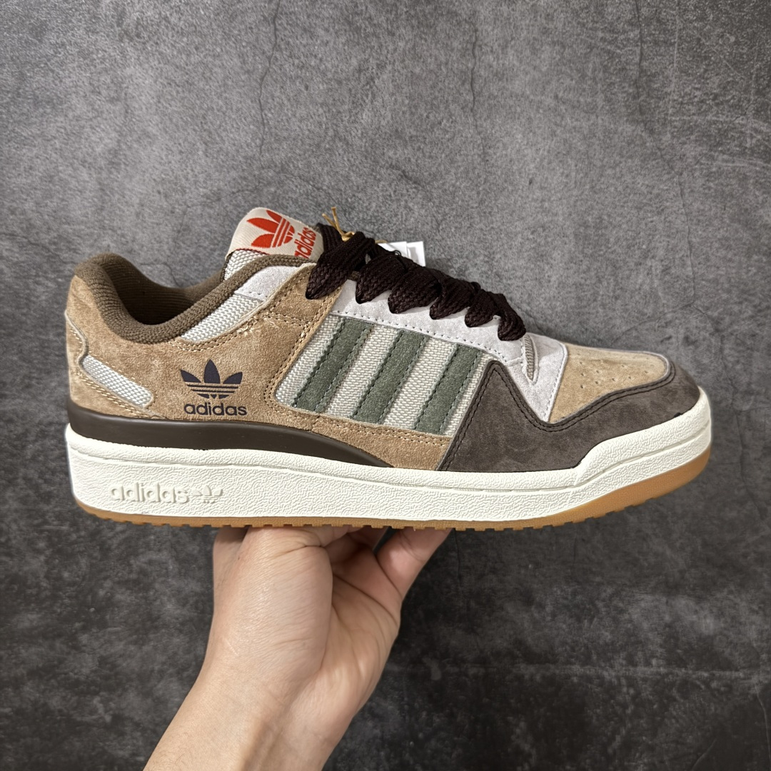 【纯原C版】AD Forum 84 Low OG 低帮百搭潮流休闲运动板鞋 GW4334 全套原纸板楦头开发 市场最新版 头层皮料加持 以复古篮球鞋的外形为基础 采用皮革拼接 简约百搭 更加贴合舒适 中底内侧网格造型起到点睛之笔 外底橡胶 更显复古 尺码：36 36.5 37.5 38 38.5 39 40 40.5 41 42 42.5 43 44 44.5 45-选品中心