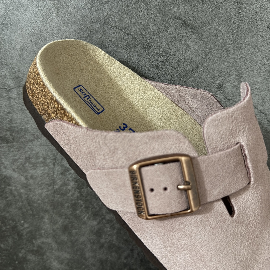 图片[7]-【纯原Y版】德国知名品牌博肯 Birkenstock 勃肯包拖系列 牛皮绒面革平底复古软木休闲鞋 配色货号：0560771 粉色 勃肯包头拖 市面顶级版本 真正软木塞大底 品质细节领先市场版本 原产品质 采用质地柔软牛皮绒面革 中底搭载缓震软木橡胶 尺码：35 36 37 38 39 40 41 42 43 44 45-选品中心