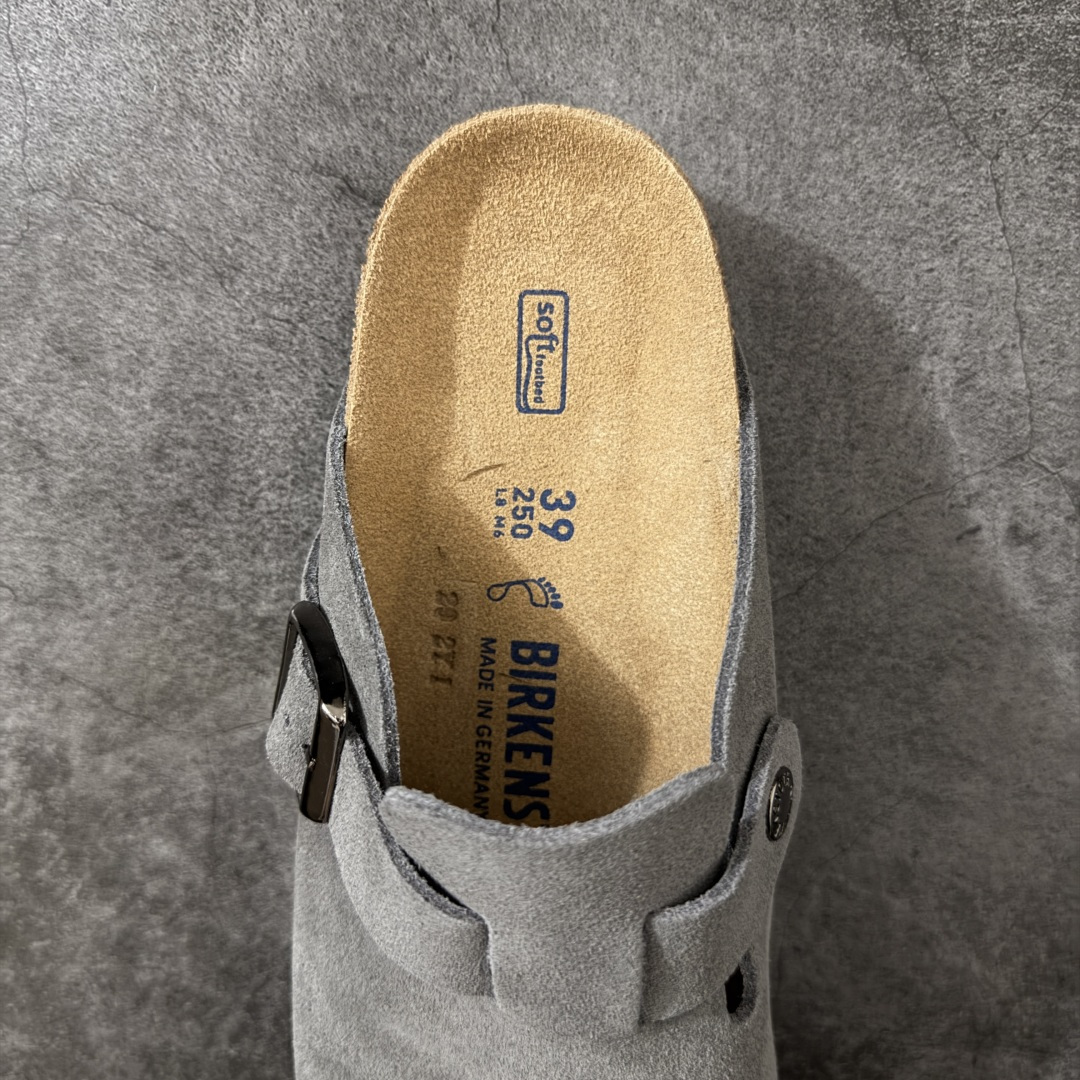 图片[8]-【纯原Y版】德国知名品牌博肯 Birkenstock 勃肯包拖系列 牛皮绒面革平底复古软木休闲鞋 配色货号：1013255 灰色 勃肯包头拖 市面顶级版本 真正软木塞大底 品质细节领先市场版本 原产品质 采用质地柔软牛皮绒面革 中底搭载缓震软木橡胶 尺码：35 36 37 38 39 40 41 42 43 44 45-选品中心