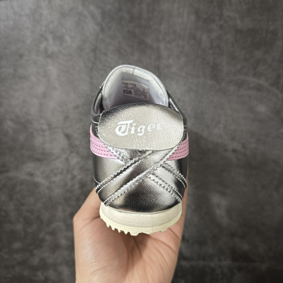 图片[4]-【公司级】Onitsuka Tiger MEXICO 66 百搭单品板鞋 定制银粉 MEXICO 66是鬼冢虎旗下最经典的款式，李小龙最喜欢的一款训练鞋休闲鞋！鞋身特有的虎爪造型LOGO，辨识度非常高！更是由偶像明星李宇春等人代言，成为越来越流行的休闲鞋选择 尺码：36 37 38 39 40 41.5 42 43.5 44 45-选品中心