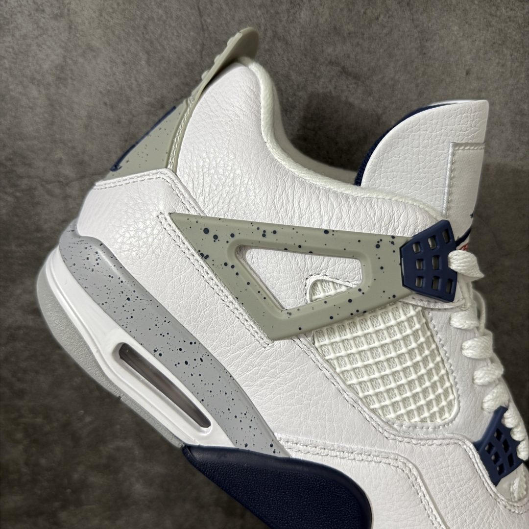 图片[7]-【H11纯原】Air Jordan AJ4 Retro 午夜蓝 DH6927-140 尺码：35.5 36 36.5 37.5 38 38.5 39 40 40.5 41 42 42.5 43 44 45 46 47.5 48.5 #纯原外贸平台特供订单 #全套原纸板楦头开发 #原厂特供材料配套加持 #确保原汁原味 完美呈现版型 #原档数据独家私模大底 #男女鞋同步官方开发至47.5 #原装进口轻量化鞋垫 #进口港宝加持 后跟自然饱满 还原公司包裹性 #鞋面采用原装数据贴合技术 #全方位贴合包裹脚型 #鞋跟部鞋底牵引设计 #提供强大的抓地性能 #更适应不同实战场地路面-选品中心