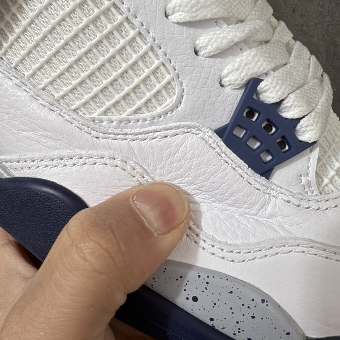 图片[5]-【H11纯原】Air Jordan AJ4 Retro 午夜蓝 DH6927-140 尺码：35.5 36 36.5 37.5 38 38.5 39 40 40.5 41 42 42.5 43 44 45 46 47.5 48.5 #纯原外贸平台特供订单 #全套原纸板楦头开发 #原厂特供材料配套加持 #确保原汁原味 完美呈现版型 #原档数据独家私模大底 #男女鞋同步官方开发至47.5 #原装进口轻量化鞋垫 #进口港宝加持 后跟自然饱满 还原公司包裹性 #鞋面采用原装数据贴合技术 #全方位贴合包裹脚型 #鞋跟部鞋底牵引设计 #提供强大的抓地性能 #更适应不同实战场地路面-选品中心