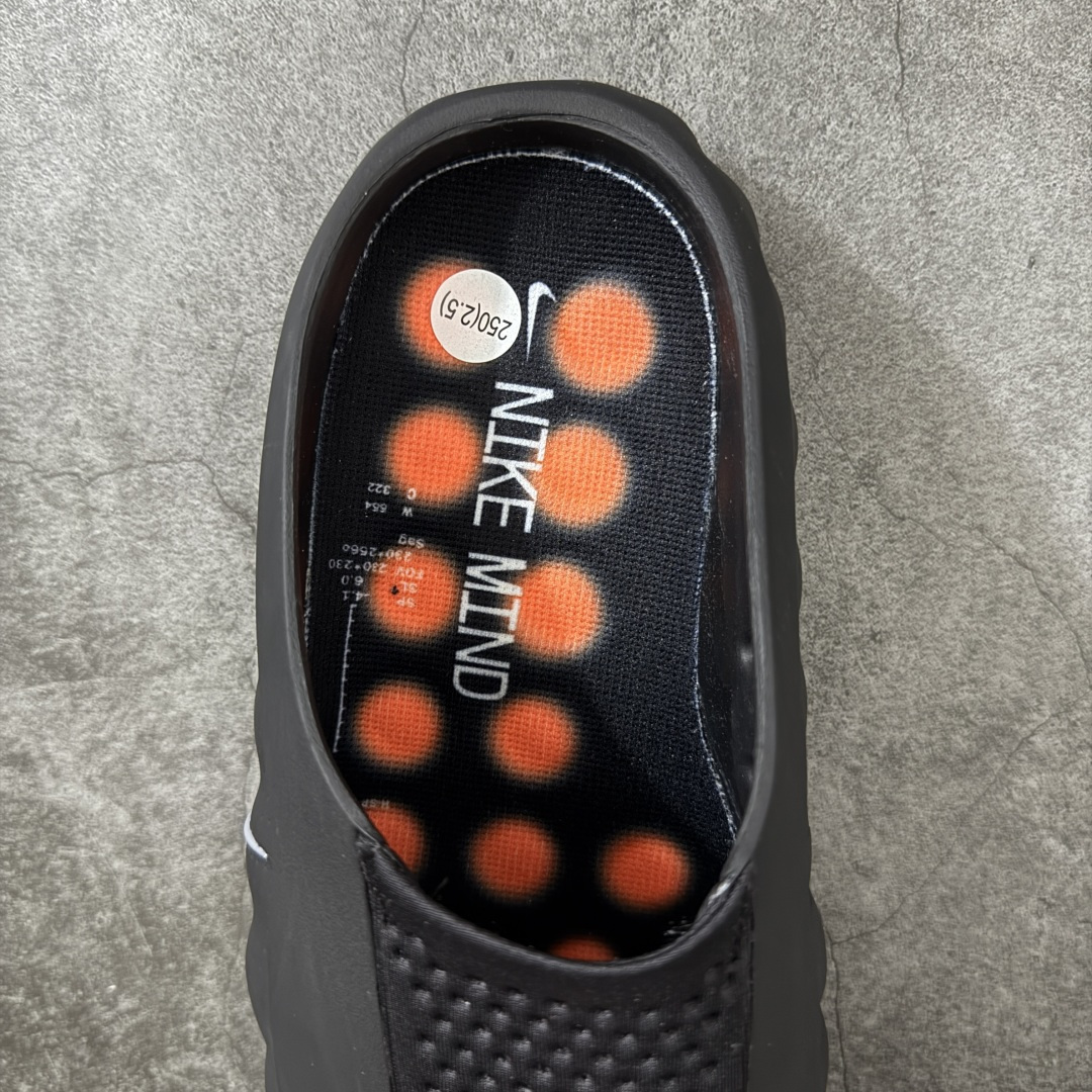 图片[8]-【PK纯原】NK Mind 001 Sail 黑科技足底按摩舒适贴合训练鞋 黑色 HQ4307-001 顶级版本 正确细节 1：1标配组合底 MD软底 渐变雾面大底 超高清洁度 按摩功能效果同步原版 区别市场通货 Mind 001 从神经科学中汲取灵感，打造出一款不仅外观独特，更能为穿着者带来别样感知体验的球鞋，此次新作将继续延续此核心方向。历时十年打磨的 Mind 系列，承载着 Nike 对未来鞋款的愿景呈现。系列中的每双鞋，外底均由 22 个独立泡沫结节构成，旨在模拟赤足般的体验。这些结节N通过与足底感官感受器的相互作用，从而促进人体的自然步态。 尺码：36-47.5=36 37.5 38.5 40 41 42.5 44 45 46 47.5 和官网一样偏小一码-选品中心