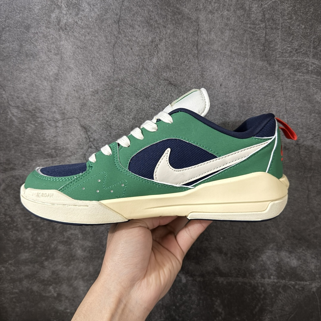 图片[2]-【N版纯原】Jordan CMFT Era 白绿 HJ6777-400 舒适简约低帮运动鞋 实拍首发 鞋面大面积的网眼透气性拉满 中底的大面积泡棉超级舒适 尺码：36 36.5 37 38.5 39 40 40.5 41 42 42.5 43 44 44.5 45-选品中心