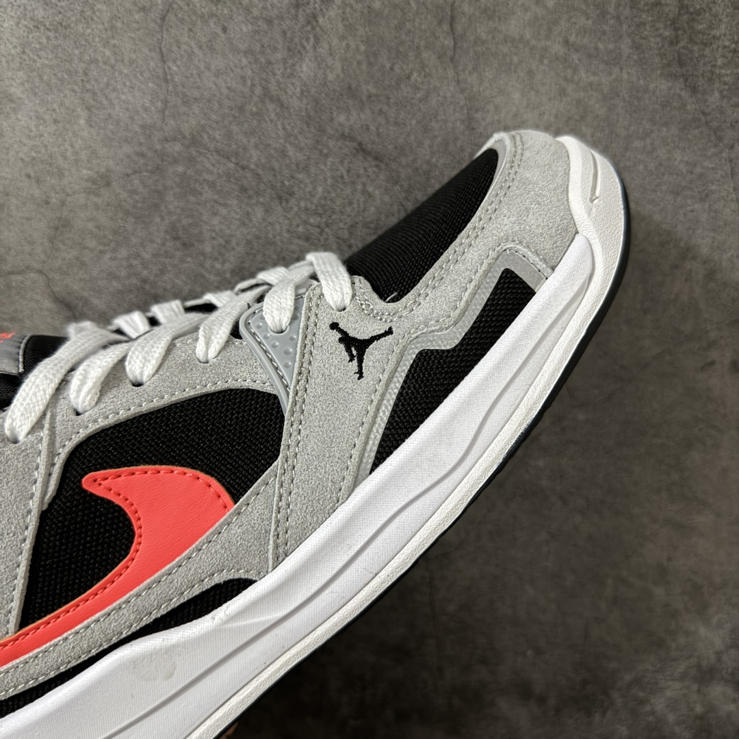 图片[6]-【N版纯原】Jordan CMFT Era 灰黑橙 HJ6777-006 舒适简约低帮运动鞋 实拍首发 鞋面大面积的网眼透气性拉满 中底的大面积泡棉超级舒适 尺码：36 36.5 37 38.5 39 40 40.5 41 42 42.5 43 44 44.5 45-选品中心