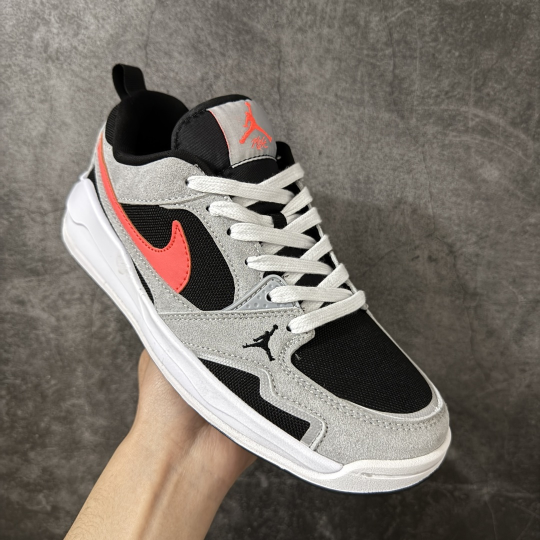 图片[3]-【N版纯原】Jordan CMFT Era 灰黑橙 HJ6777-006 舒适简约低帮运动鞋 实拍首发 鞋面大面积的网眼透气性拉满 中底的大面积泡棉超级舒适 尺码：36 36.5 37 38.5 39 40 40.5 41 42 42.5 43 44 44.5 45-选品中心