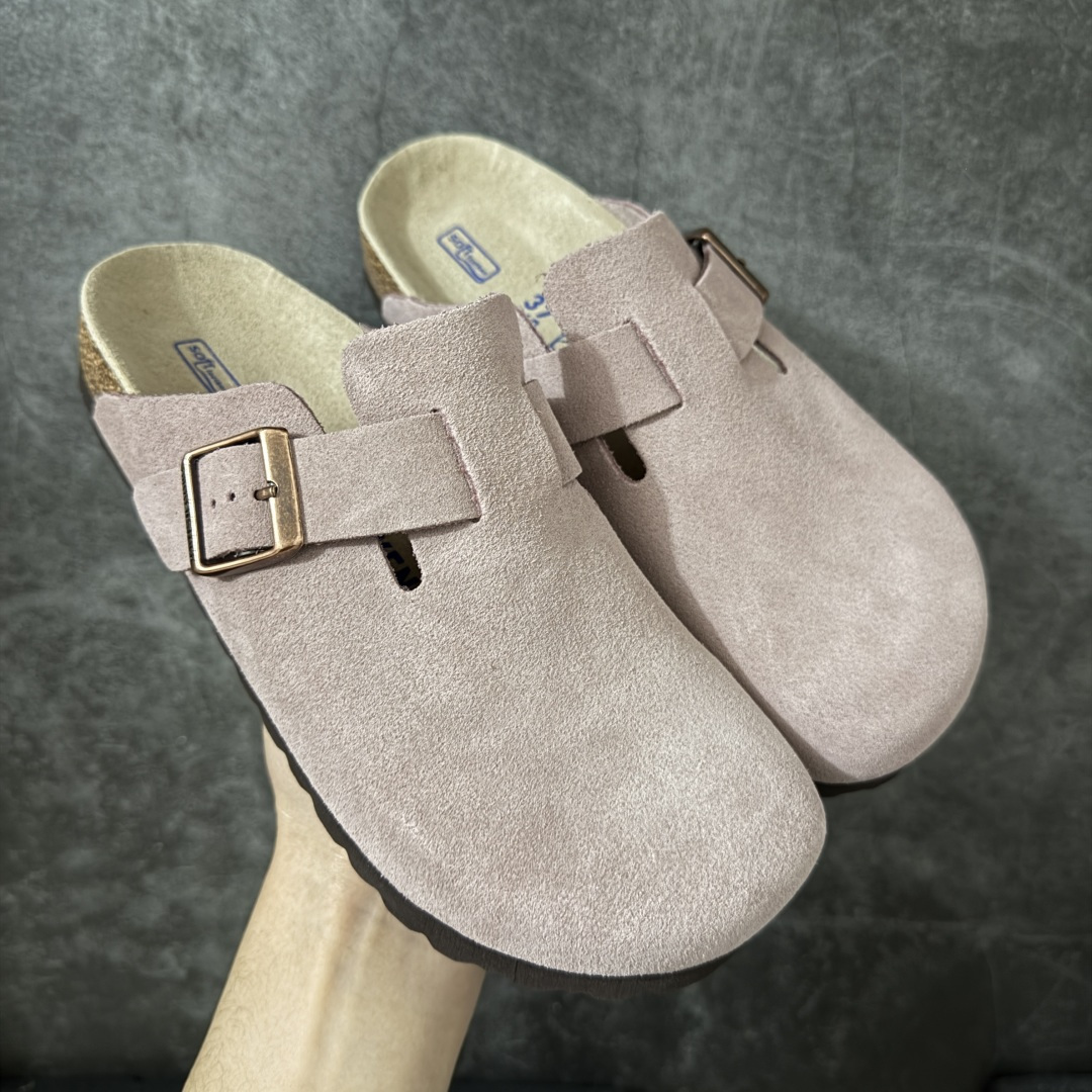 图片[6]-【纯原Y版】德国知名品牌博肯 Birkenstock 勃肯包拖系列 牛皮绒面革平底复古软木休闲鞋 配色货号：0560771 勃肯包头拖 市面顶级版本 真正软木塞大底 品质细节领先市场版本 原产品质 采用质地柔软牛皮绒面革 中底搭载缓震软木橡胶 尺码：35 36 37 38 39 40 41 42 43 44 45-选品中心