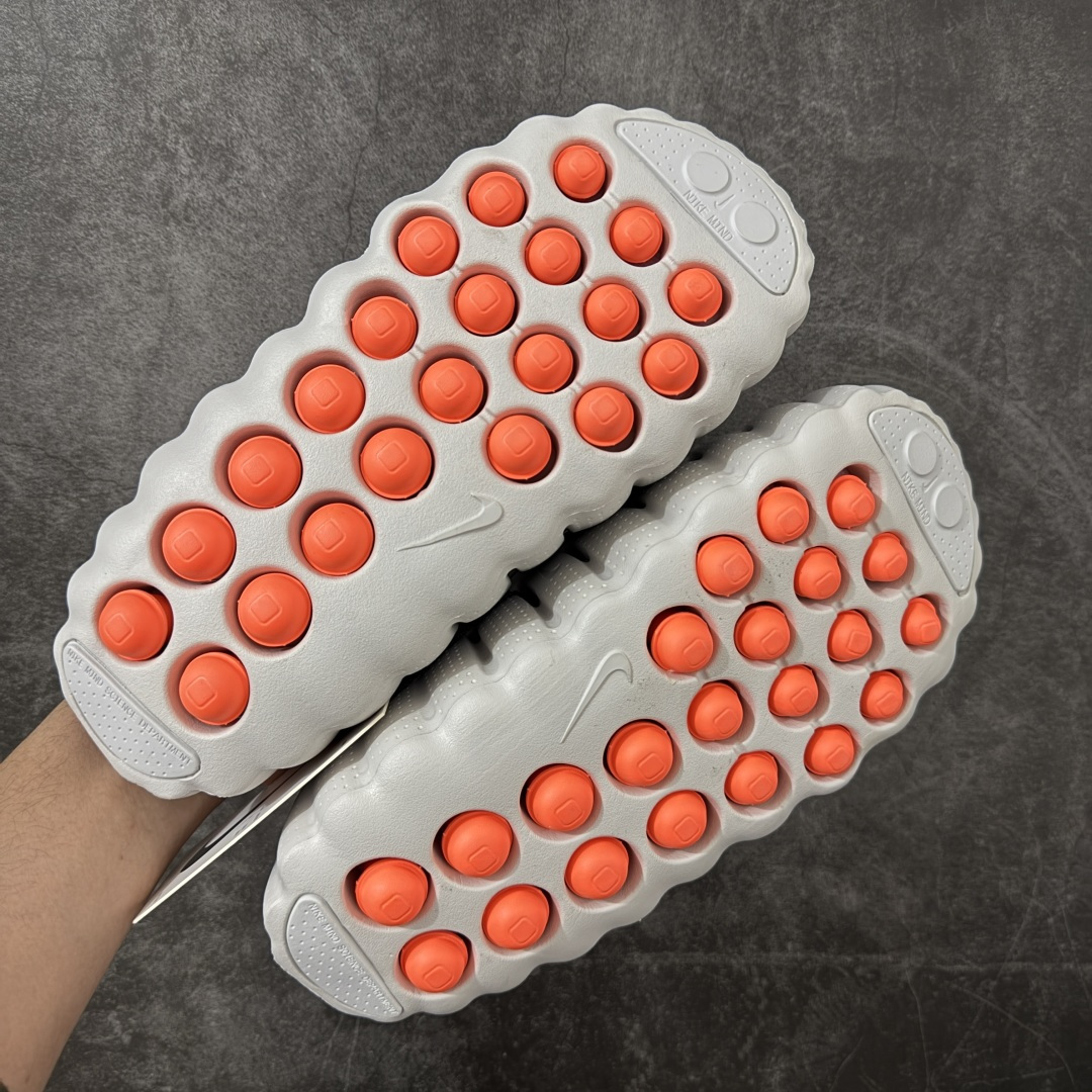 图片[3]-【PK纯原】NK Mind 001 Sail 黑科技足底按摩舒适贴合训练鞋 红色HQ4307-003 顶级版本 正确细节 1：1标配组合底 MD软底 渐变雾面大底 超高清洁度 按摩功能效果同步原版 区别市场通货 Mind 001 从神经科学中汲取灵感，打造出一款不仅外观独特，更能为穿着者带来别样感知体验的球鞋，此次新作将继续延续此核心方向。历时十年打磨的 Mind 系列，承载着 Nike 对未来鞋款的愿景呈现。系列中的每双鞋，外底均由 22 个独立泡沫结节构成，旨在模拟赤足般的体验。这些结节N通过与足底感官感受器的相互作用，从而促进人体的自然步态。 尺码：36-47.5=36 37.5 38.5 40 41 42.5 44 45 46 47.5 和官网一样偏小一码-选品中心