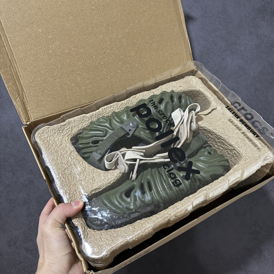 卡洛驰/Salehe Bembury X crocs Pollex clog 运动指纹凉鞋 size：M