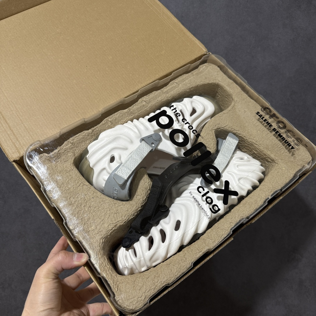 卡洛驰/Salehe Bembury X crocs Pollex clog 运动指纹凉鞋 size：M