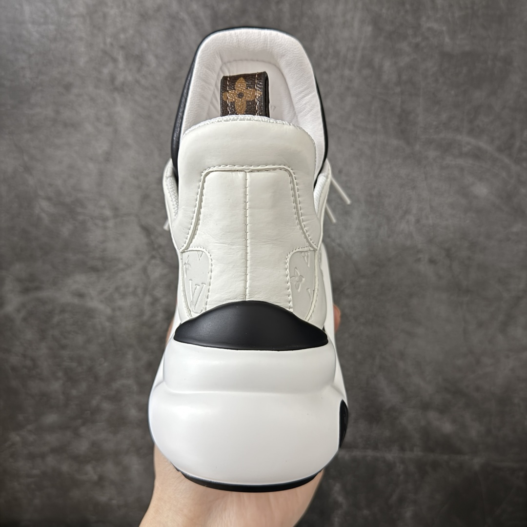 图片[4]-【YS纯原】广奢高端货Louis Vuitton 路易威登LV Archlight Sneakers系列 真皮拼色弓型拱桥底运动鞋 INS炸款 · 米兰走秀风 高奢质感 ✦ 高奢品牌走秀款 · 复古老爹＋舞蹈弓型轮廓 ✦ 升级原装5D礼盒＋全套原装配件 ✦ 支持NFC感应 · 直接跳转官网 ✦ 头层小牛皮革饰片 · 细节干净利落 ✦ 原厂网面＋真皮拼接 · 透气不闷脚 ✦ 独立开发 TPU回弹中底 · 轻量缓震 ✦ 组合 TPR耐磨大底 · 抓地稳、耐穿强 ✦ 超软皮内里＋柔软脚垫 · 上脚一秒舒适 尺码：35-39-选品中心