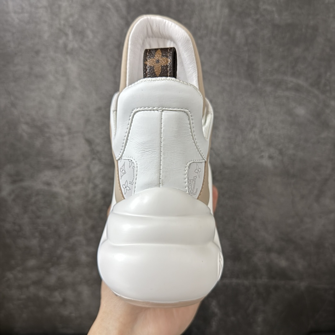 图片[4]-【YS纯原】广奢高端货Louis Vuitton 路易威登LV Archlight Sneakers系列 真皮拼色弓型拱桥底运动鞋 INS炸款 · 米兰走秀风 高奢质感 ✦ 高奢品牌走秀款 · 复古老爹＋舞蹈弓型轮廓 ✦ 升级原装5D礼盒＋全套原装配件 ✦ 支持NFC感应 · 直接跳转官网 ✦ 头层小牛皮革饰片 · 细节干净利落 ✦ 原厂网面＋真皮拼接 · 透气不闷脚 ✦ 独立开发 TPU回弹中底 · 轻量缓震 ✦ 组合 TPR耐磨大底 · 抓地稳、耐穿强 ✦ 超软皮内里＋柔软脚垫 · 上脚一秒舒适 尺码：35-39-选品中心