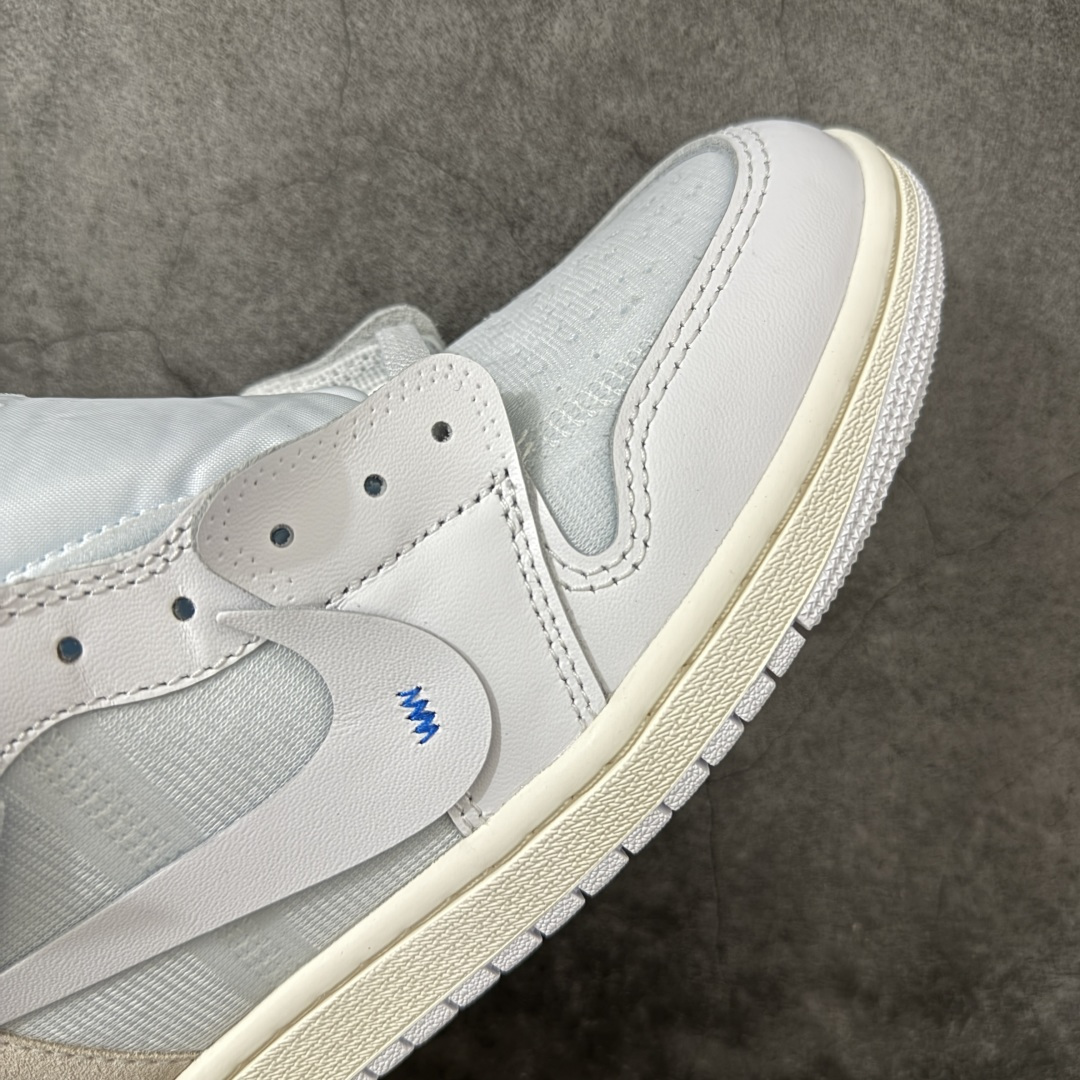 图片[6]-【OG纯原】AJ1 OW联名款 纯白 全白 欧洲限定Off White x Air Jordan 货号：AA3834-100 尺码：40-48.5 专业老厂出品 市场第一梯队品质 鞋面网纱、后跟港宝等材料 均采购来自原厂 针车孔深度 间距 极致还原乱真 所有模具原鞋拆解开发 此前历经多次曝光的Off-Whitex AirJordan1\”阿拉斯加\”已正式更名为 Virgil Abloh Archive x Air Jordan 1 High OG\”Alaska\”。这款鞋沿用2018年「欧限」版本的设计元素，同时采用侧边镂空式全新包装，搭配透明内盒与印有「现代主义并非新生事物」字样的阿布洛主题手册，呼应维吉尔的核心设计理念 尺码：40-48.5-选品中心