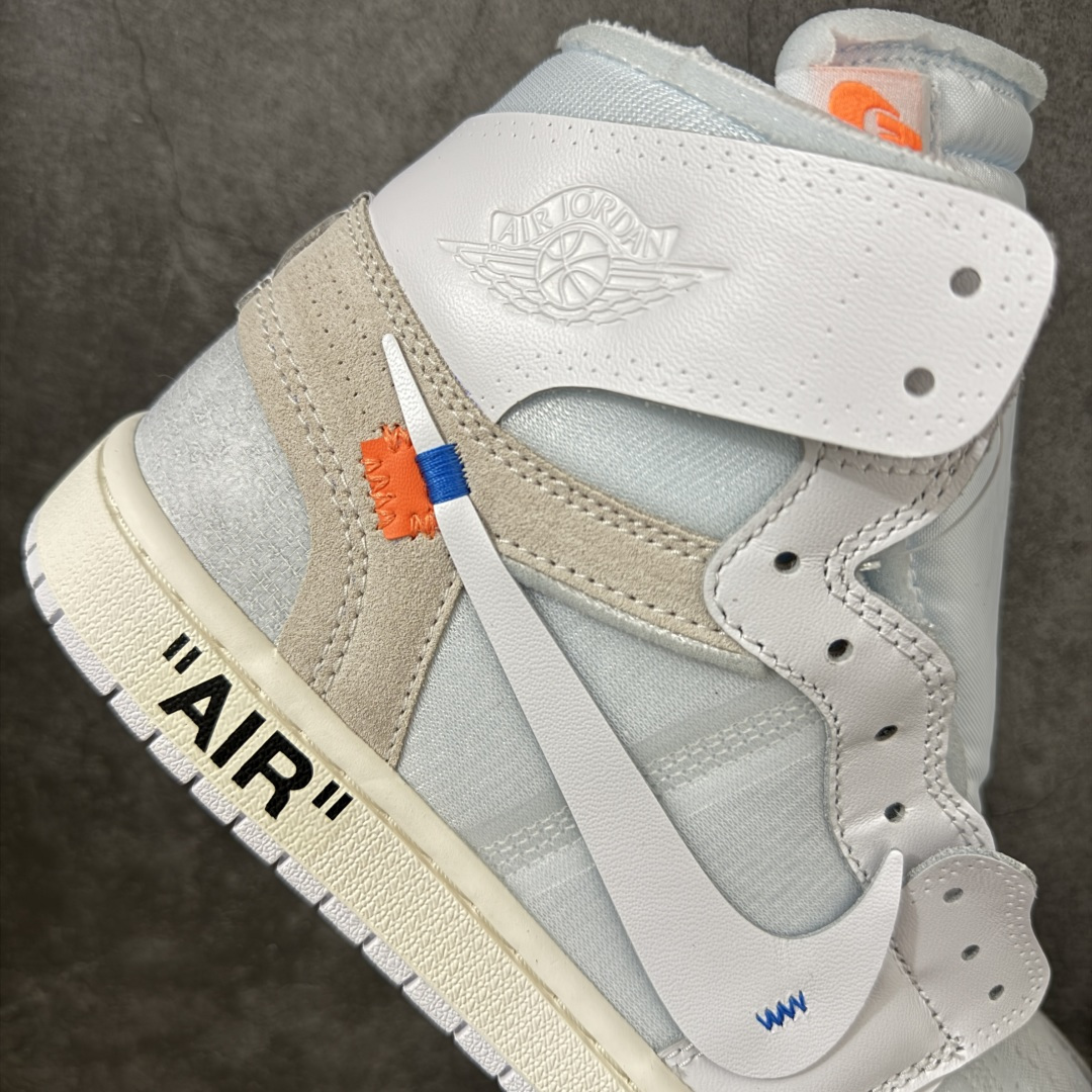 图片[7]-【OG纯原】AJ1 OW联名款 纯白 全白 欧洲限定Off White x Air Jordan 货号：AA3834-100 尺码：40-48.5 专业老厂出品 市场第一梯队品质 鞋面网纱、后跟港宝等材料 均采购来自原厂 针车孔深度 间距 极致还原乱真 所有模具原鞋拆解开发 此前历经多次曝光的Off-Whitex AirJordan1\”阿拉斯加\”已正式更名为 Virgil Abloh Archive x Air Jordan 1 High OG\”Alaska\”。这款鞋沿用2018年「欧限」版本的设计元素，同时采用侧边镂空式全新包装，搭配透明内盒与印有「现代主义并非新生事物」字样的阿布洛主题手册，呼应维吉尔的核心设计理念 尺码：40-48.5-选品中心