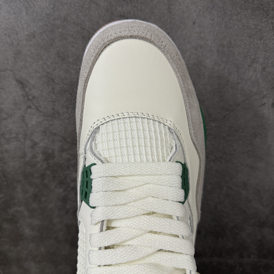 图片[5]-【H11纯原】SB x Air Jordan AJ4 Retro 白绿联名 DR5415-103 尺码：35.5 36 36.5 37.5 38 38.5 39 40 40.5 41 42 42.5 43 44 45 46 47.5 48.5 #纯原外贸平台特供订单 #全套原纸板楦头开发 #原厂特供材料配套加持 #确保原汁原味 完美呈现版型 #原档数据独家私模大底 #男女鞋同步官方开发至47.5 #原装进口轻量化鞋垫 #进口港宝加持 后跟自然饱满 还原公司包裹性 #鞋面采用原装数据贴合技术 #全方位贴合包裹脚型 #鞋跟部鞋底牵引设计 #提供强大的抓地性能 #更适应不同实战场地路面-选品中心