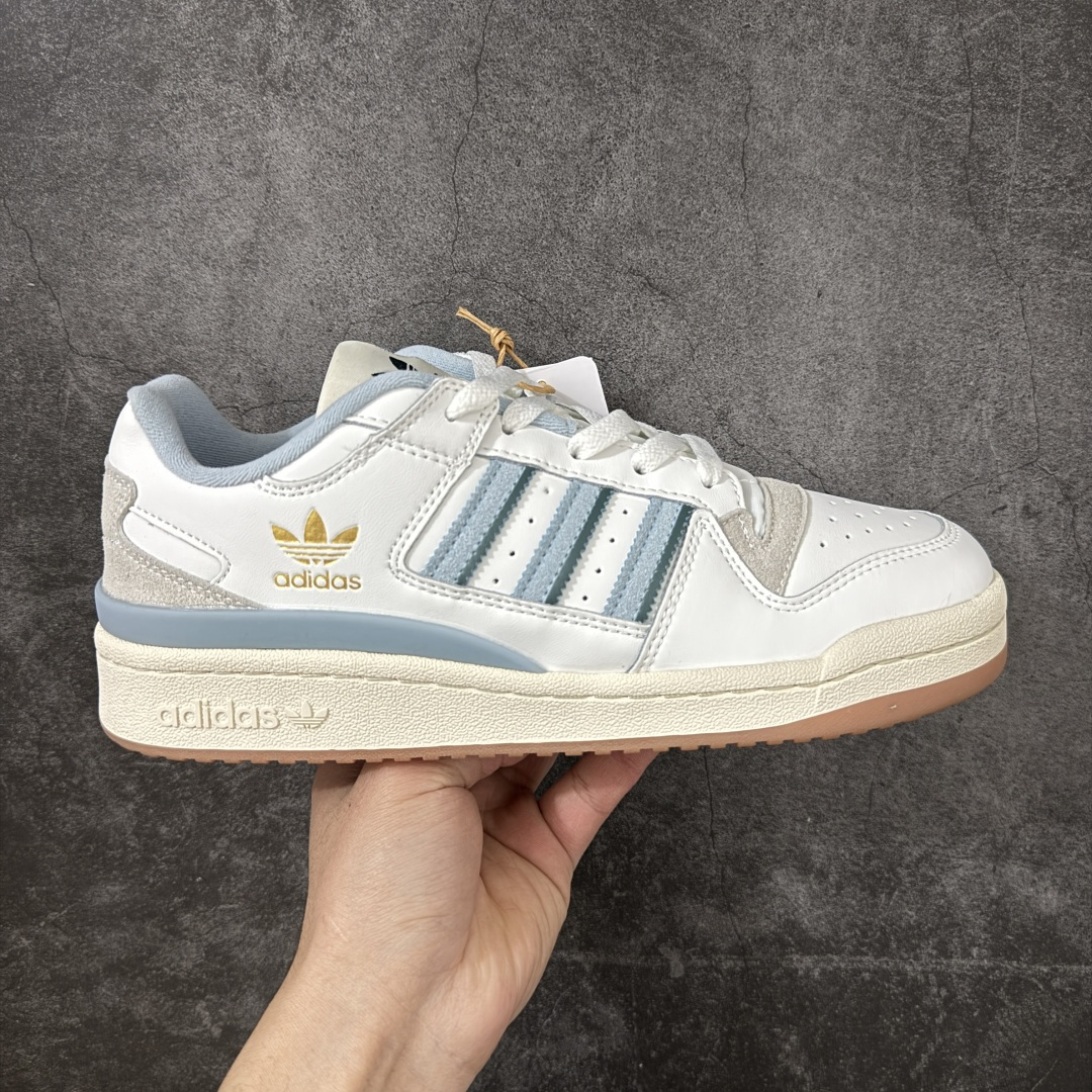 【纯原C版】AD Forum 84 Low OG 低帮百搭潮流休闲运动板鞋 IG3964 全套原纸板楦头开发 市场最新版 头层皮料加持 以复古篮球鞋的外形为基础 采用皮革拼接 简约百搭 更加贴合舒适 中底内侧网格造型起到点睛之笔 外底橡胶 更显复古 尺码：36 36.5 37.5 38 38.5 39 40 40.5 41 42 42.5 43 44 44.5 45-选品中心