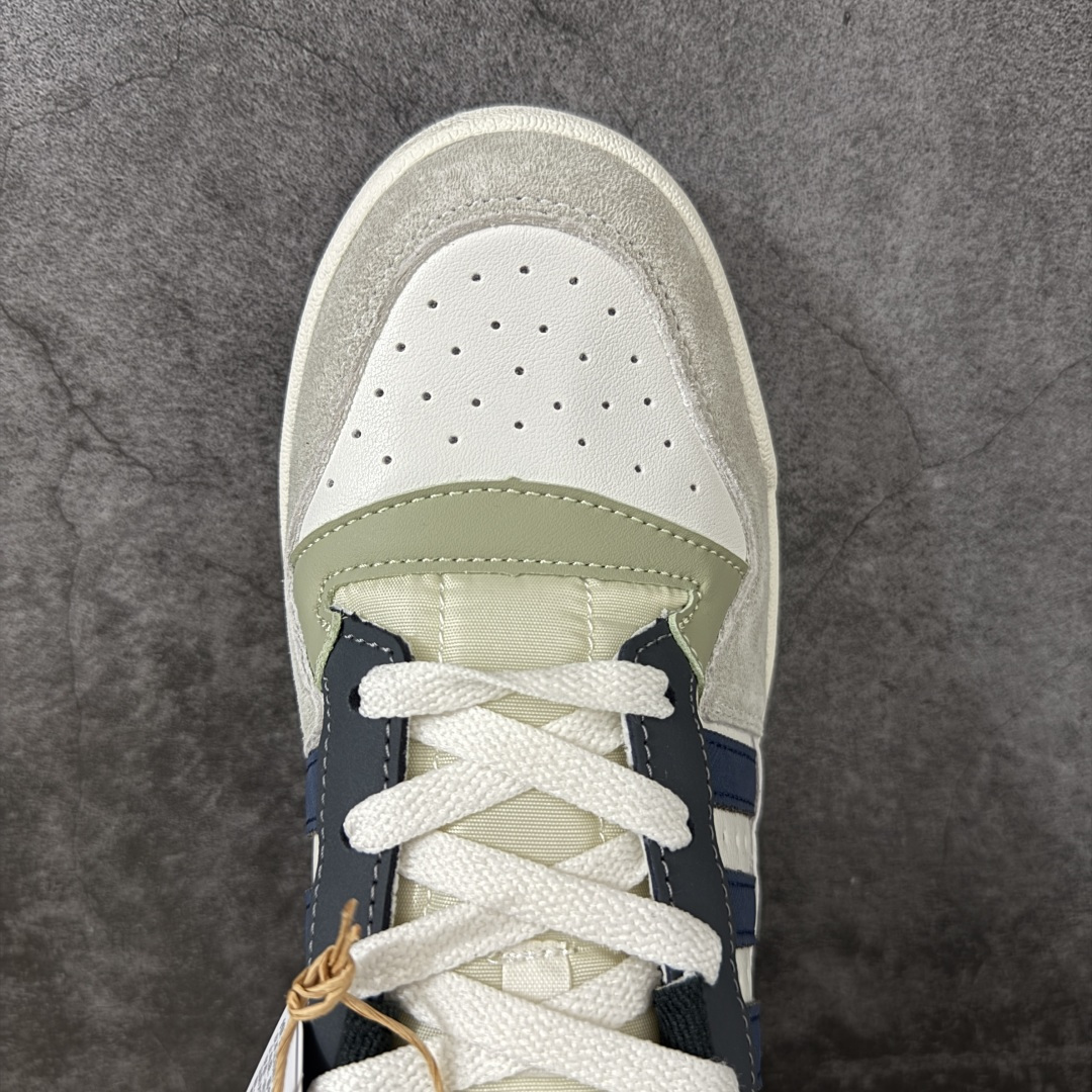 图片[5]-【纯原C版】AD Forum 84 Low OG 低帮百搭潮流休闲运动板鞋 ID6263 全套原纸板楦头开发 市场最新版 头层皮料加持 以复古篮球鞋的外形为基础 采用皮革拼接 简约百搭 更加贴合舒适 中底内侧网格造型起到点睛之笔 外底橡胶 更显复古 尺码：36 36.5 37.5 38 38.5 39 40 40.5 41 42 42.5 43 44 44.5 45-选品中心