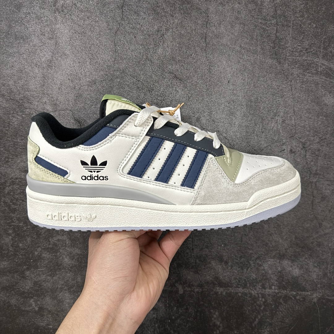 【纯原C版】AD Forum 84 Low OG 低帮百搭潮流休闲运动板鞋 ID6263 全套原纸板楦头开发 市场最新版 头层皮料加持 以复古篮球鞋的外形为基础 采用皮革拼接 简约百搭 更加贴合舒适 中底内侧网格造型起到点睛之笔 外底橡胶 更显复古 尺码：36 36.5 37.5 38 38.5 39 40 40.5 41 42 42.5 43 44 44.5 45-选品中心