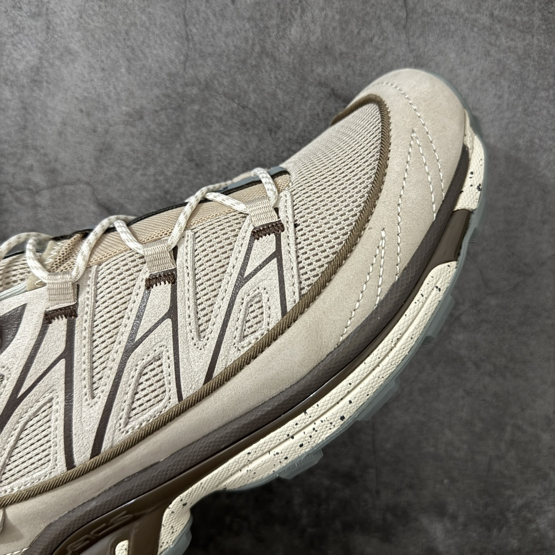 图片[6]-【纯原版】 Salomon XT-6 萨洛蒙复古潮流户外机能登山跑鞋 477947 纯原外贸平台特供订单 耗时半年巨作 全套原纸板楦头开发 原厂特供网布配套加持 确保原汁原味 完美呈现版型 原档数据独家私模五层组合大底 原装Ortholite轻量化鞋垫 中底布带钢印编号 原厂TPU锁扣 进口港宝加持 后跟自然饱满 还原公司包裹性 鞋面以“锯齿”状的包裹系统呈现 在基色底之下加入了各种色点缀 将公司的最新技术和时尚前卫的造型融入耐用的长跑款式中 鞋面由 TPU 薄膜制成 并焊接在高耐磨网眼上 使其既时尚又坚固 由 ACS底盘支撑 可增强稳定性和支撑力 以及由橡胶凸耳 Contragrip外底覆盖的 EVA 缓冲中底 旨在应对崎岖的地形 鞋舌上的彩色Salomon 标签、Quicklace 系统以及鞋头、鞋舌和鞋跟上的附加品牌使细节更加完美 让穿着者可以轻松驾驭户外与通勤下的任何运动生活场景 无缝鞋身户外随意纵横 颜值与脚感兼备 出街通勤 绝对非常吸睛 你值得拥有 尺码：36 36.5 37.5 38 38.5 39 40 40.5 41 42 42.5 43 44 44.5 45-选品中心
