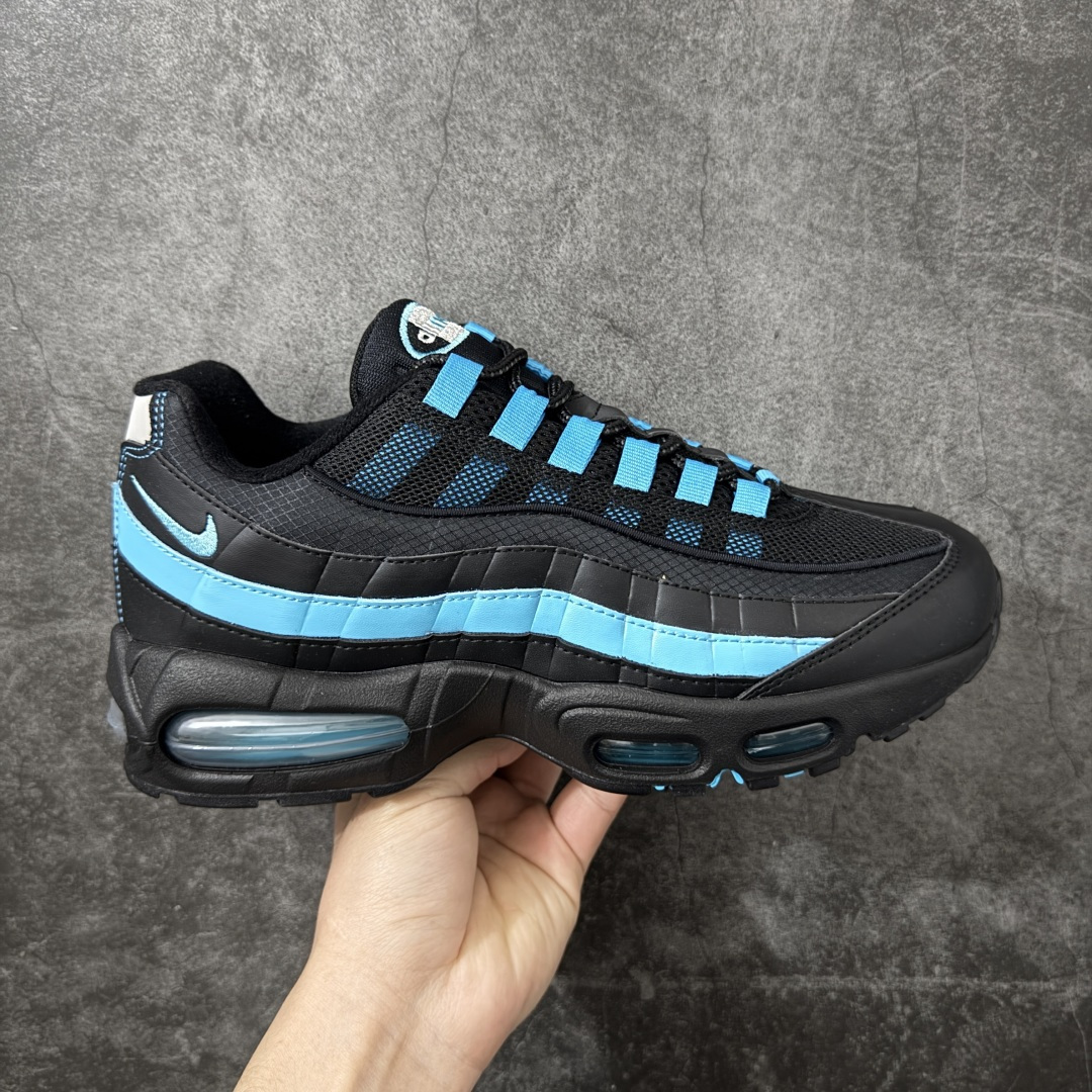 【顶级芯片版】Nike Air Max 95 黑蓝 货号：IB1667-001 顶级版 开发数月 原版开发 多道QC质检 鞋型完美复刻 原厂级别工艺 正确色卡 正确气垫蓝光 正确大底 独家私模 采用进口头层牛皮拼接 定位高端市场 行业标杆工艺 尺码：40 40.5 41 42 42.5 43 44 44.5 45 46-选品中心