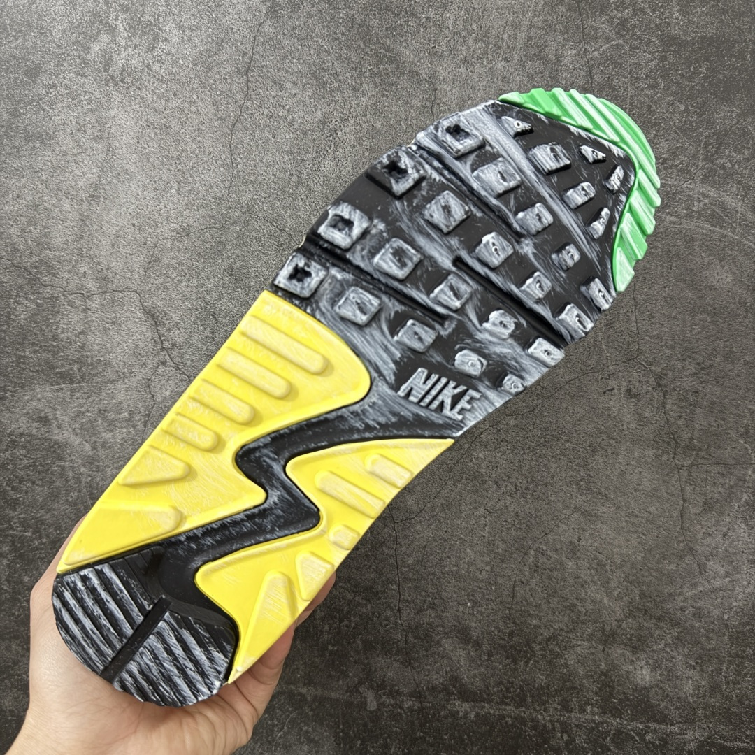 图片[9]-【Max版本】The Grateful Dead x University of Oregon x Nike Air Max 90 联名绿黄复古气垫运动跑步鞋，俄勒冈大学（UO）联名款 白黄绿感恩鸭 IM2511-100，配件齐全 顶级90款问市 开发数月 原版开发 多道QC质检 鞋型完美复刻 原厂级别工艺 正确色卡 正确气垫蓝光 正确大底 独家私模 采用进口头层牛皮拼接 定位高端市场 行业标杆工艺 尺码：39 40 40.5 41 42 42.5 43 44 44.5 45 46-选品中心