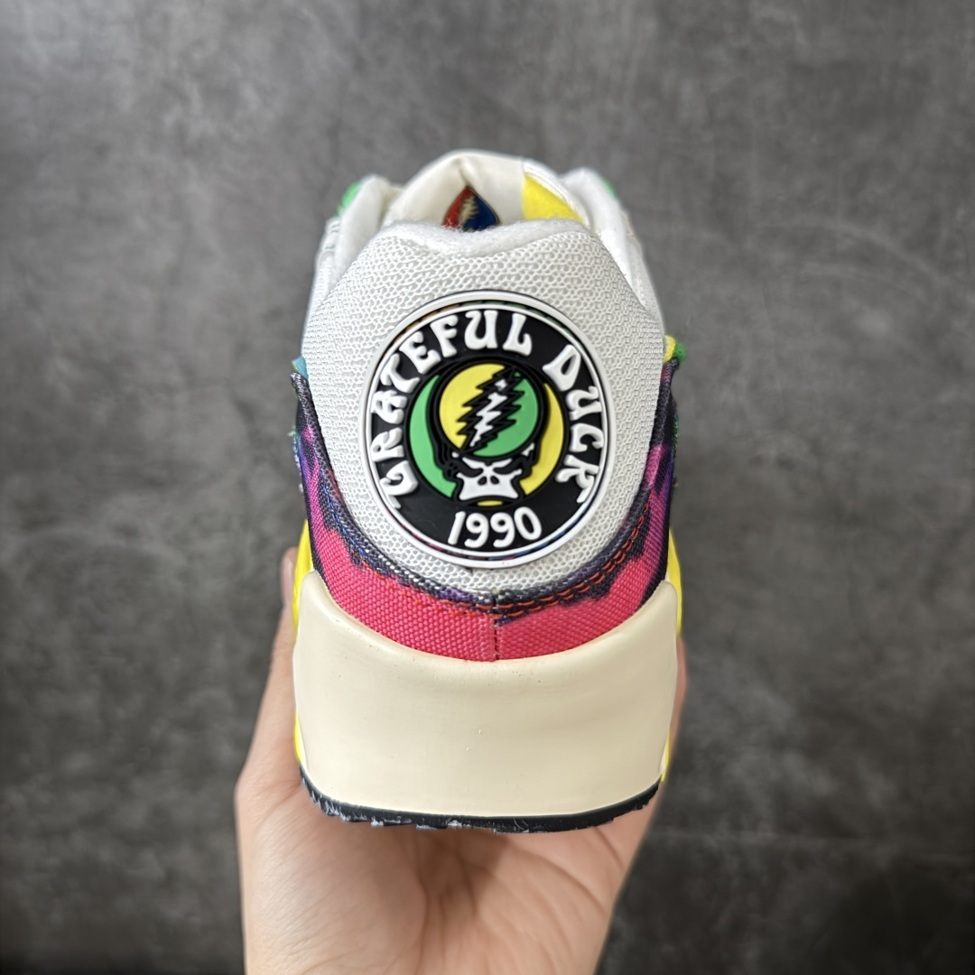 图片[4]-【Max版本】The Grateful Dead x University of Oregon x Nike Air Max 90 联名绿黄复古气垫运动跑步鞋，俄勒冈大学（UO）联名款 白黄绿感恩鸭 IM2511-100，配件齐全 顶级90款问市 开发数月 原版开发 多道QC质检 鞋型完美复刻 原厂级别工艺 正确色卡 正确气垫蓝光 正确大底 独家私模 采用进口头层牛皮拼接 定位高端市场 行业标杆工艺 尺码：39 40 40.5 41 42 42.5 43 44 44.5 45 46-选品中心